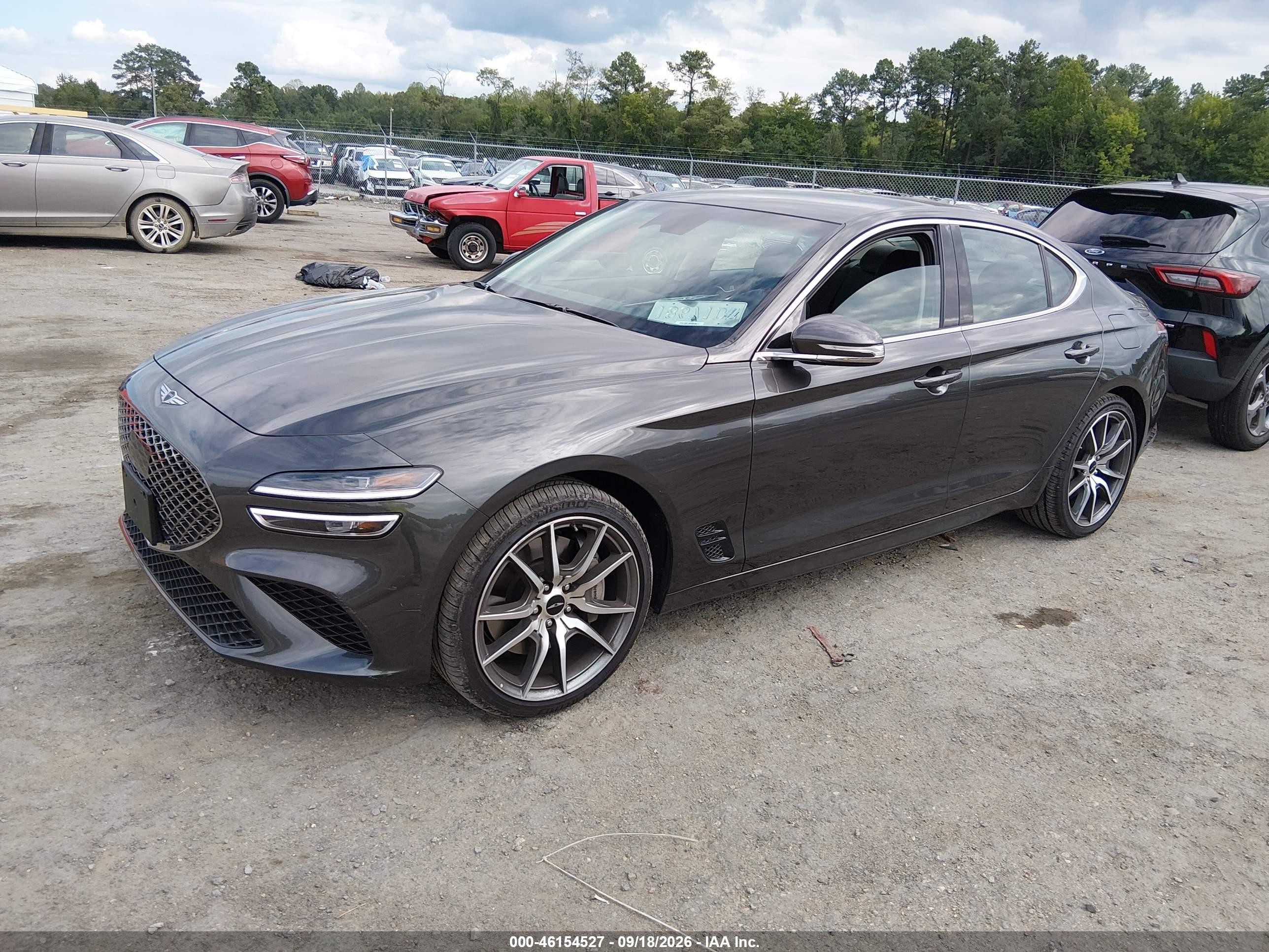 2026 Genesis G70 VIN KMTG14SC7TU175452 IAAI salvage auction — Side, Enterprise Vehicles Clear Only (Maryland), sold $19,800 on 2026-09-23 (photo 2)