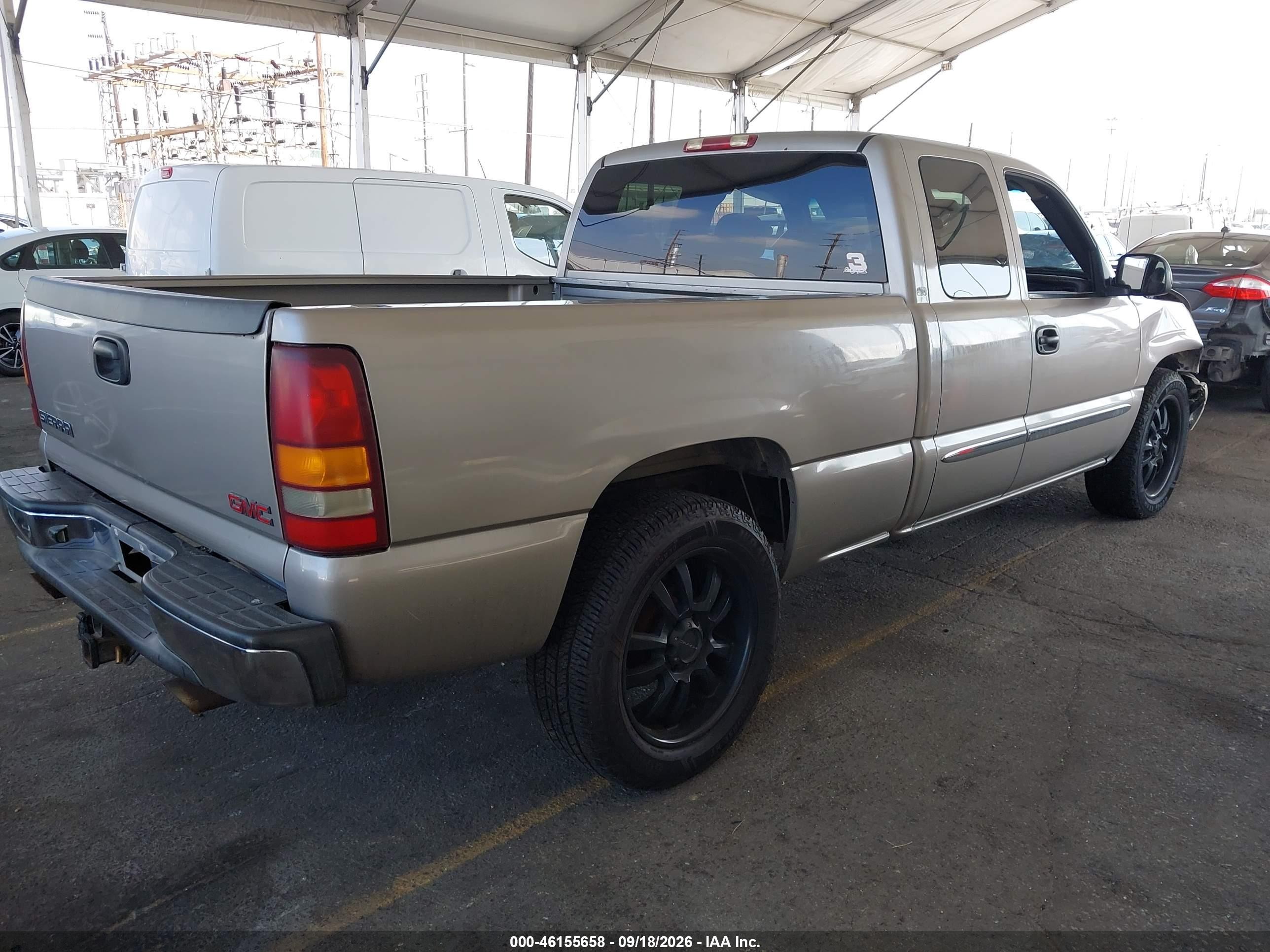 2003 Gmc Sierra 1500 VIN 2GTEC19T131132287 IAAI salvage auction — Front End, Salvage (California), sold $725 on 2026-10-05 (photo 4)