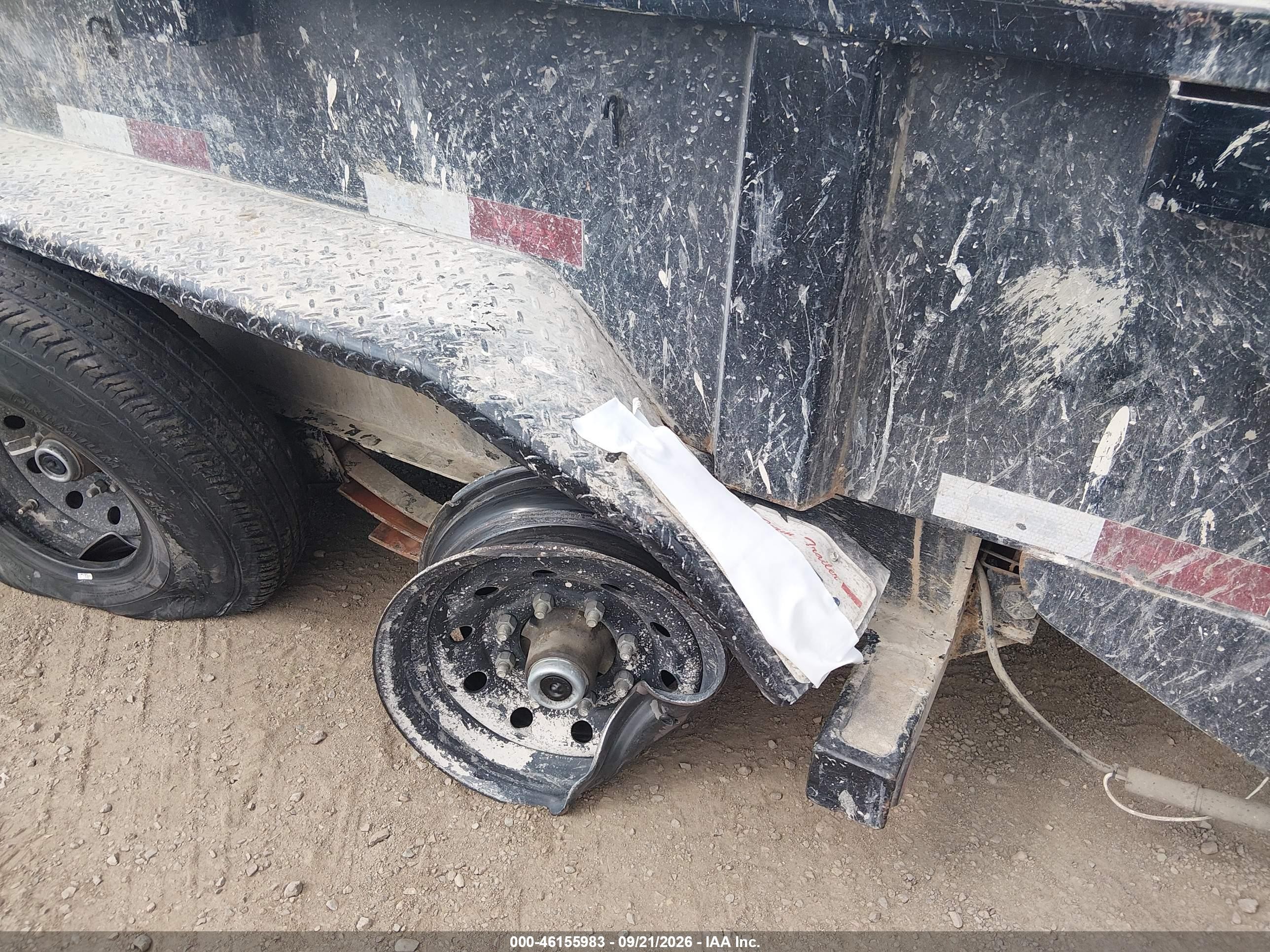 2021 Big Tex Trailer VIN 16V1D1924M5092567 IAAI salvage auction — Rear End, Salvage (California), sold $1,550 on 2026-10-02 (photo 6)