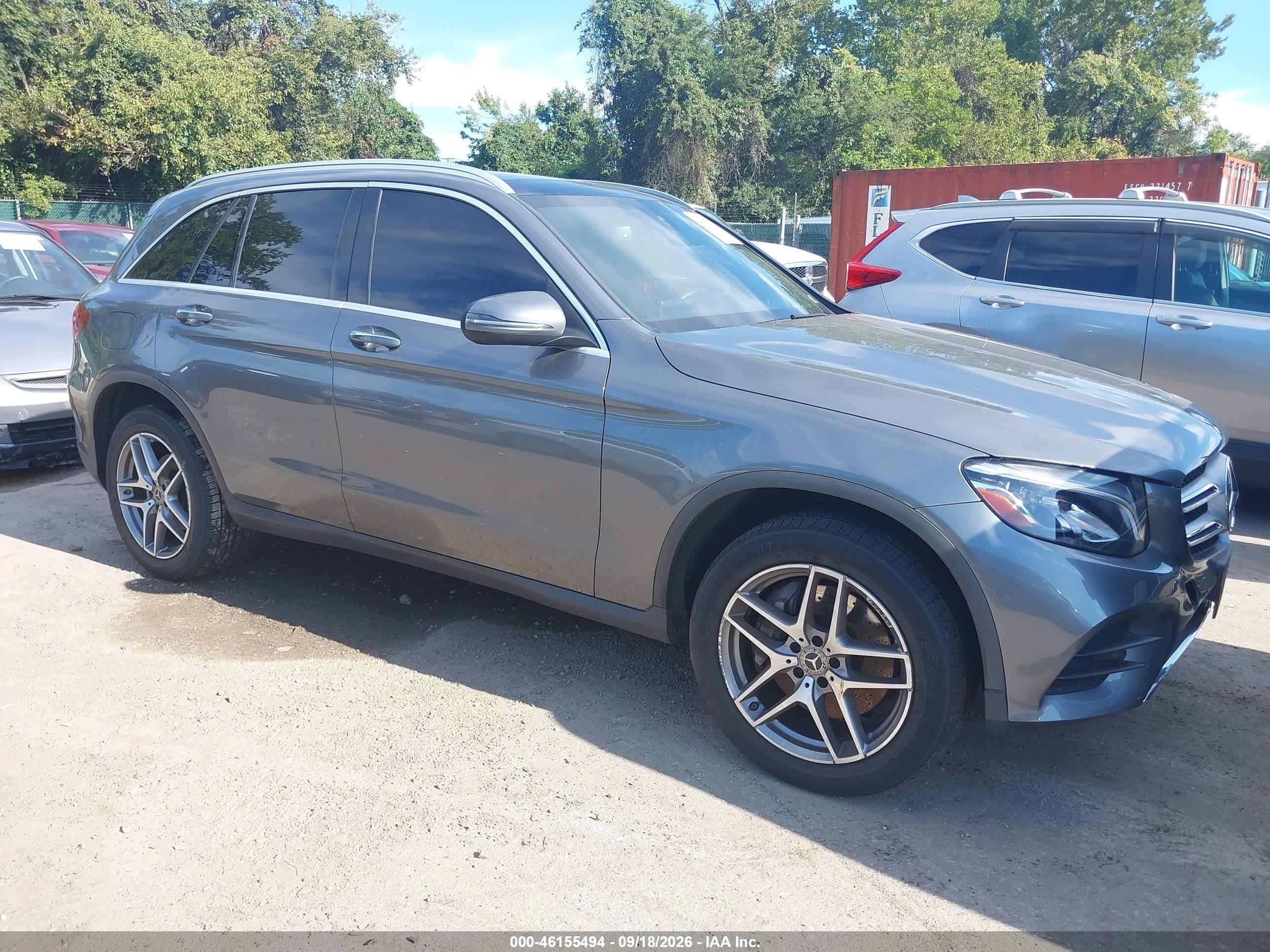 2019 Mercedes-Benz GLC-Class VIN WDC0G4KBXK1001911 — IAAI salvage auction photo