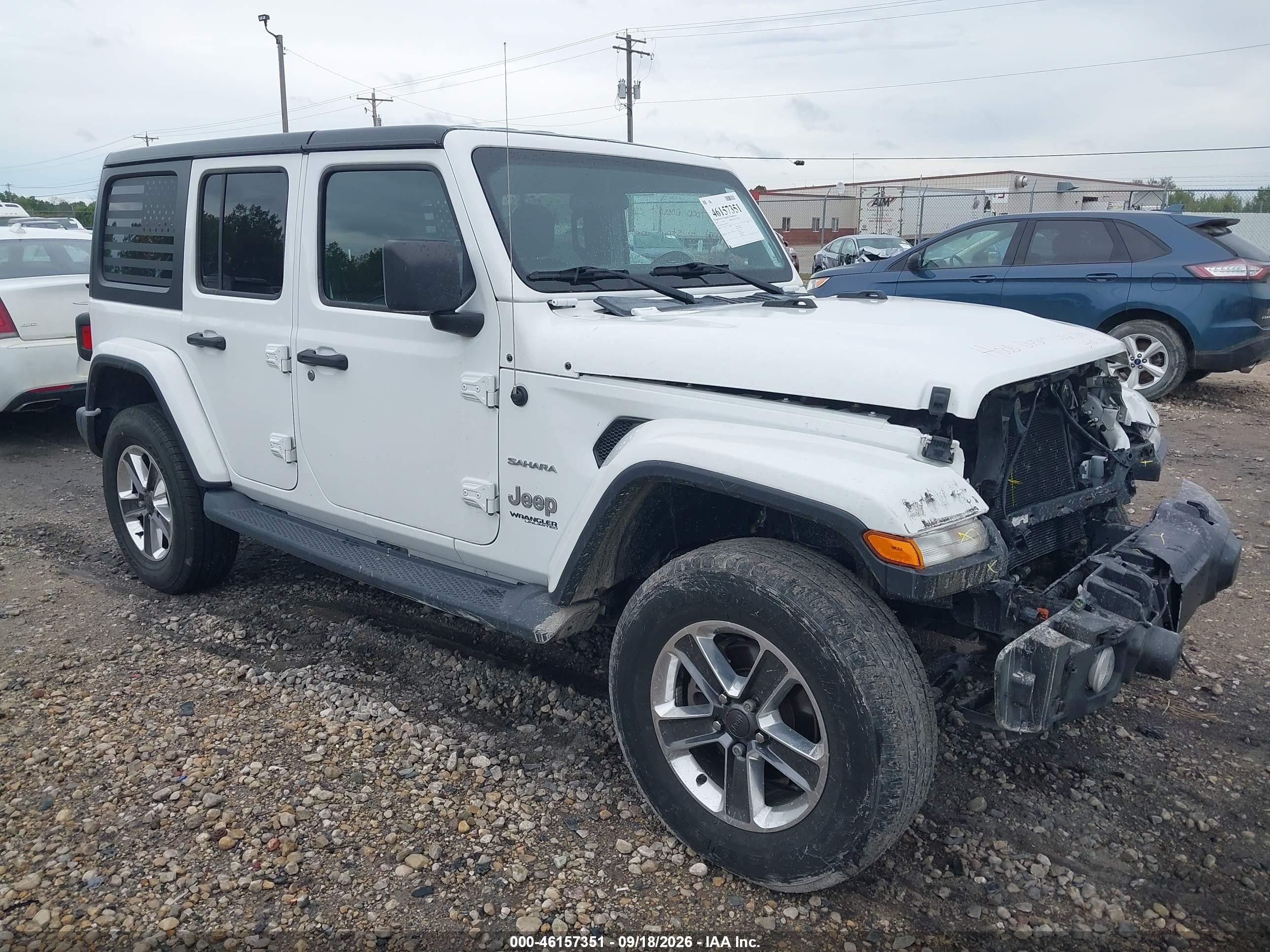 2019 Jeep Wrangler Unlimited VIN 1C4HJXEG9KW555818 — IAAI salvage auction photo