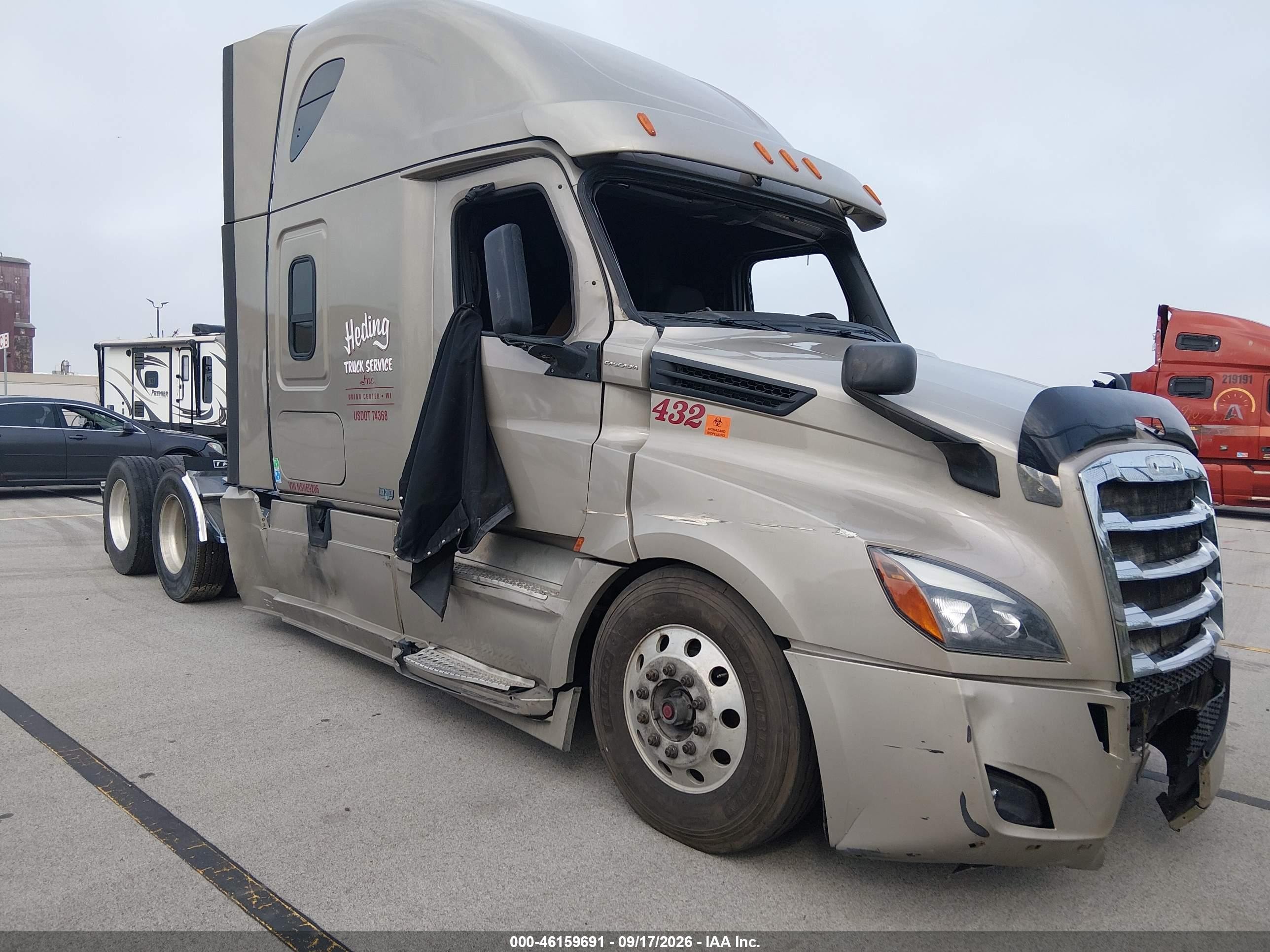 2022 Freightliner New Cascadia 126 VIN 3AKJHHDR8NSNE9206 — IAAI salvage auction photo