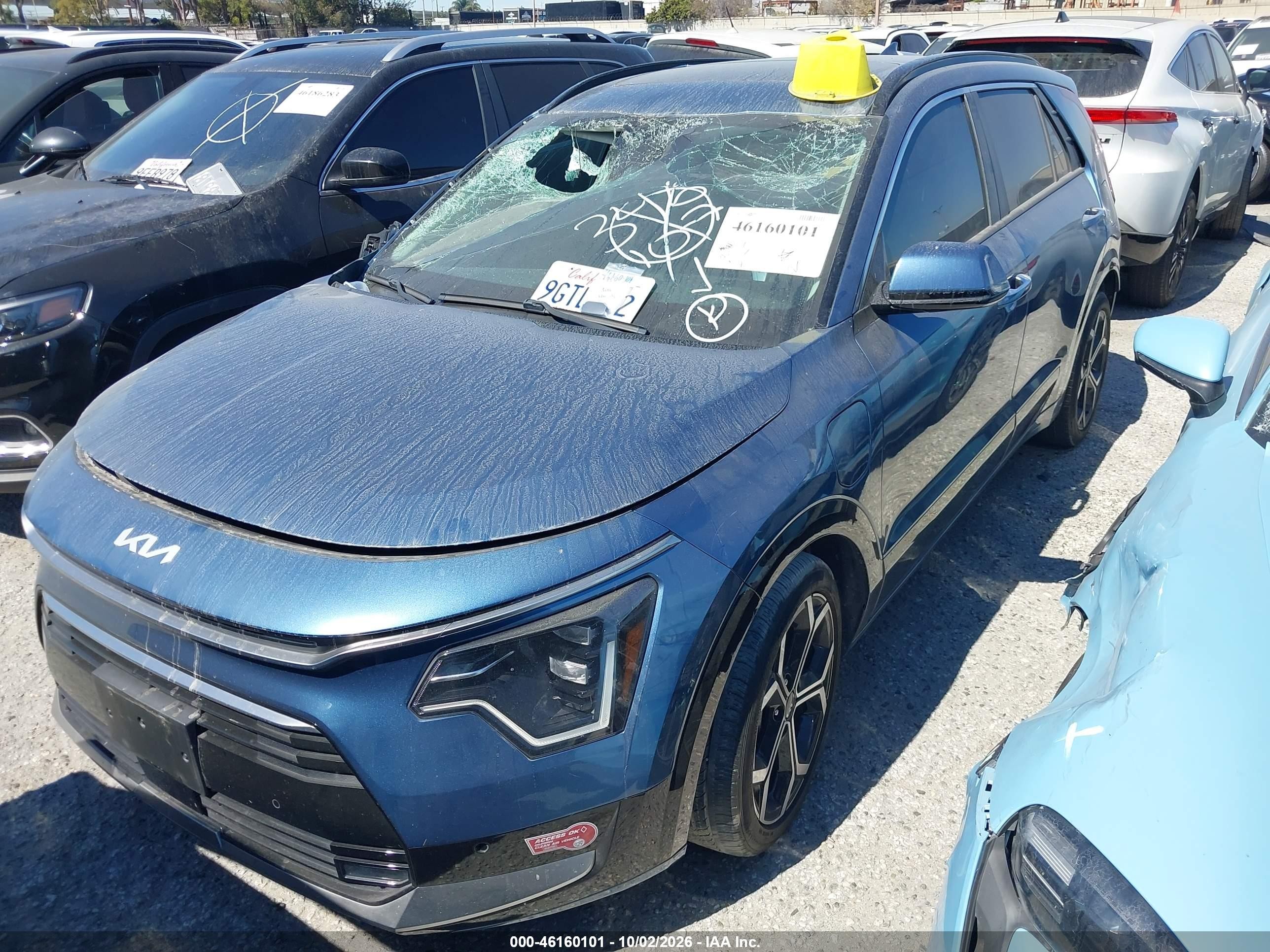 2023 Kia Niro VIN KNDCR3LF9P5050557 IAAI salvage auction — Top/Roof, Salvage Certificate (California), sold $8,800 on 2026-10-02 (photo 2)
