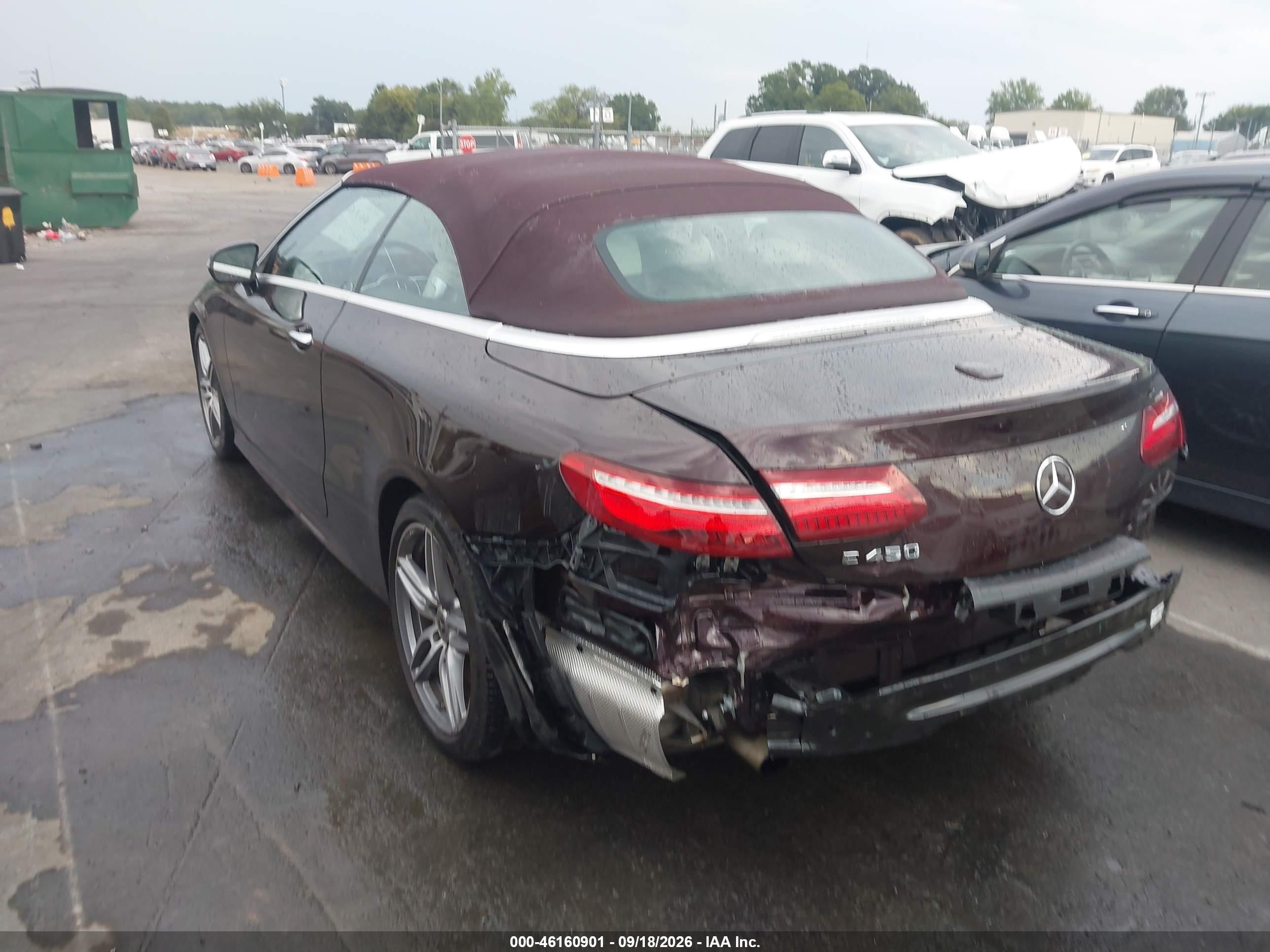 2019 Mercedes-benz E-klasse VIN WDD1K6HB8KF100828 IAAI salvage auction — Rear End, Rebuildable (Florida), sold $17,300 on 2026-10-05 (photo 3)
