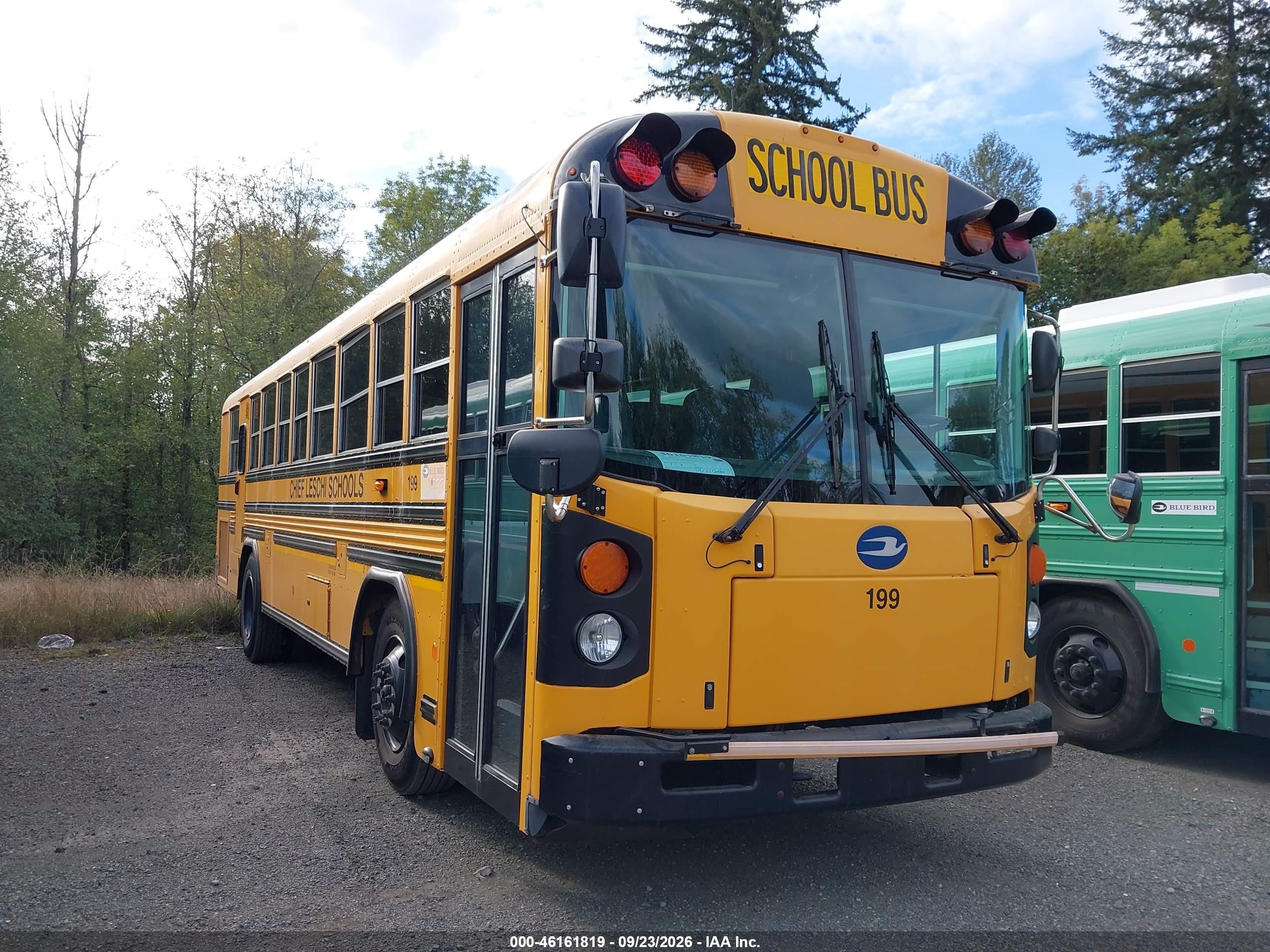 2016 Blue Bird School Bus / Transit Bus VIN 1BABGBPA4GF319983 — IAAI salvage auction photo