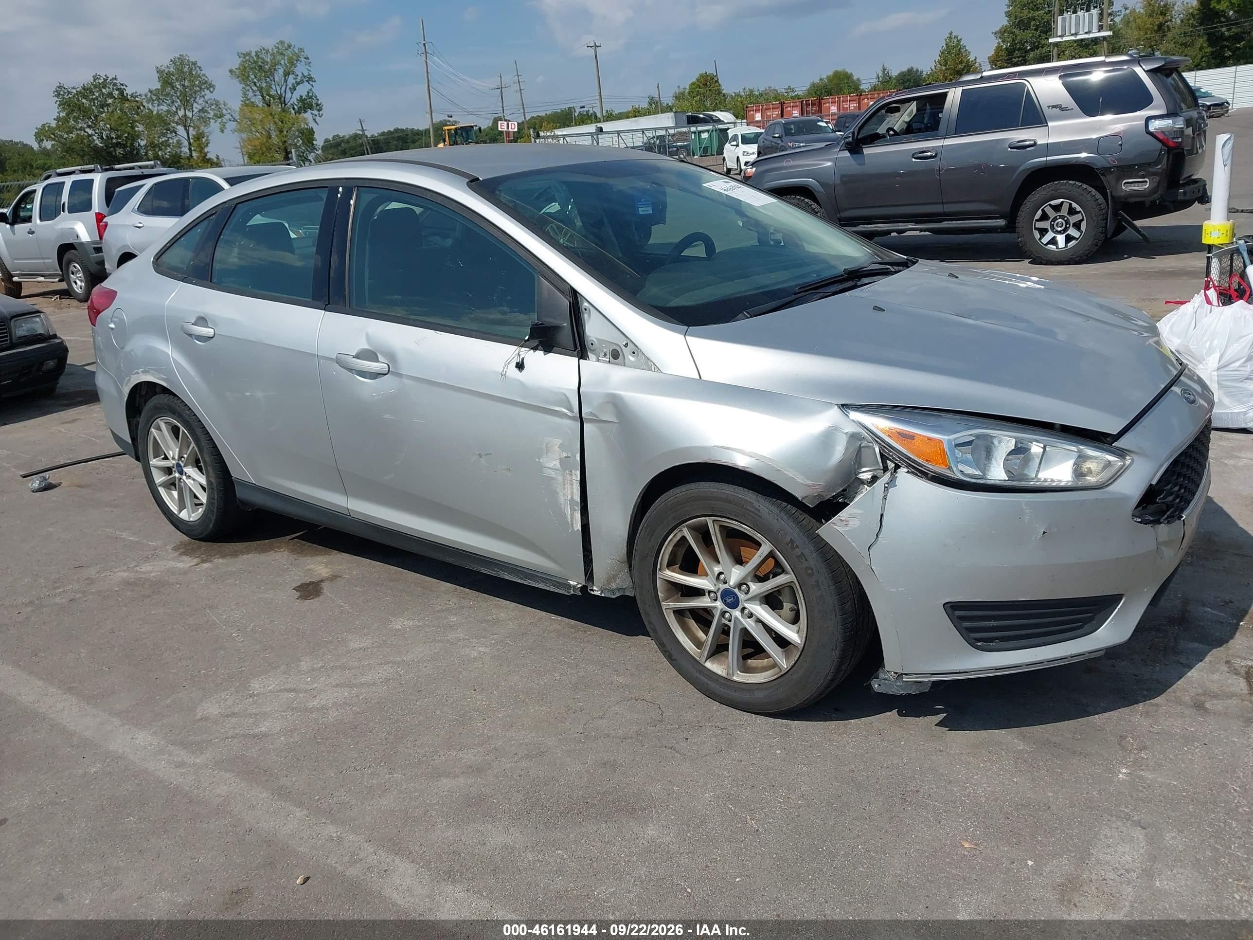 2018 Ford Focus VIN 1FADP3F21JL209051 IAAI salvage auction — All Over, Clear (Tennessee), sold $675 on 2026-09-28 (photo 1)