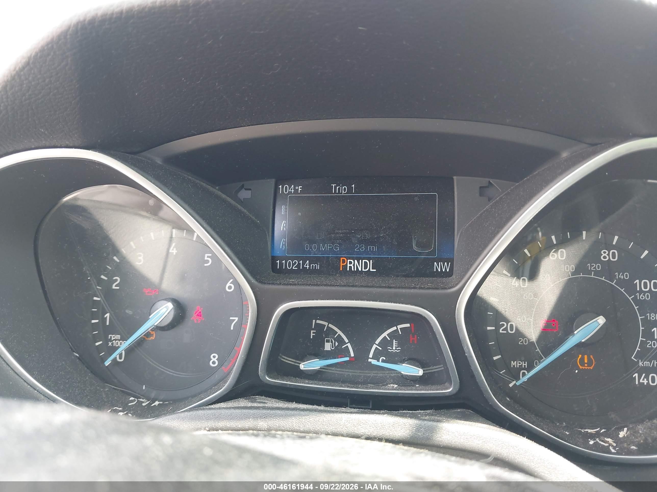 2018 Ford Focus VIN 1FADP3F21JL209051 IAAI salvage auction — All Over, Clear (Tennessee), sold $675 on 2026-09-28 (photo 7)
