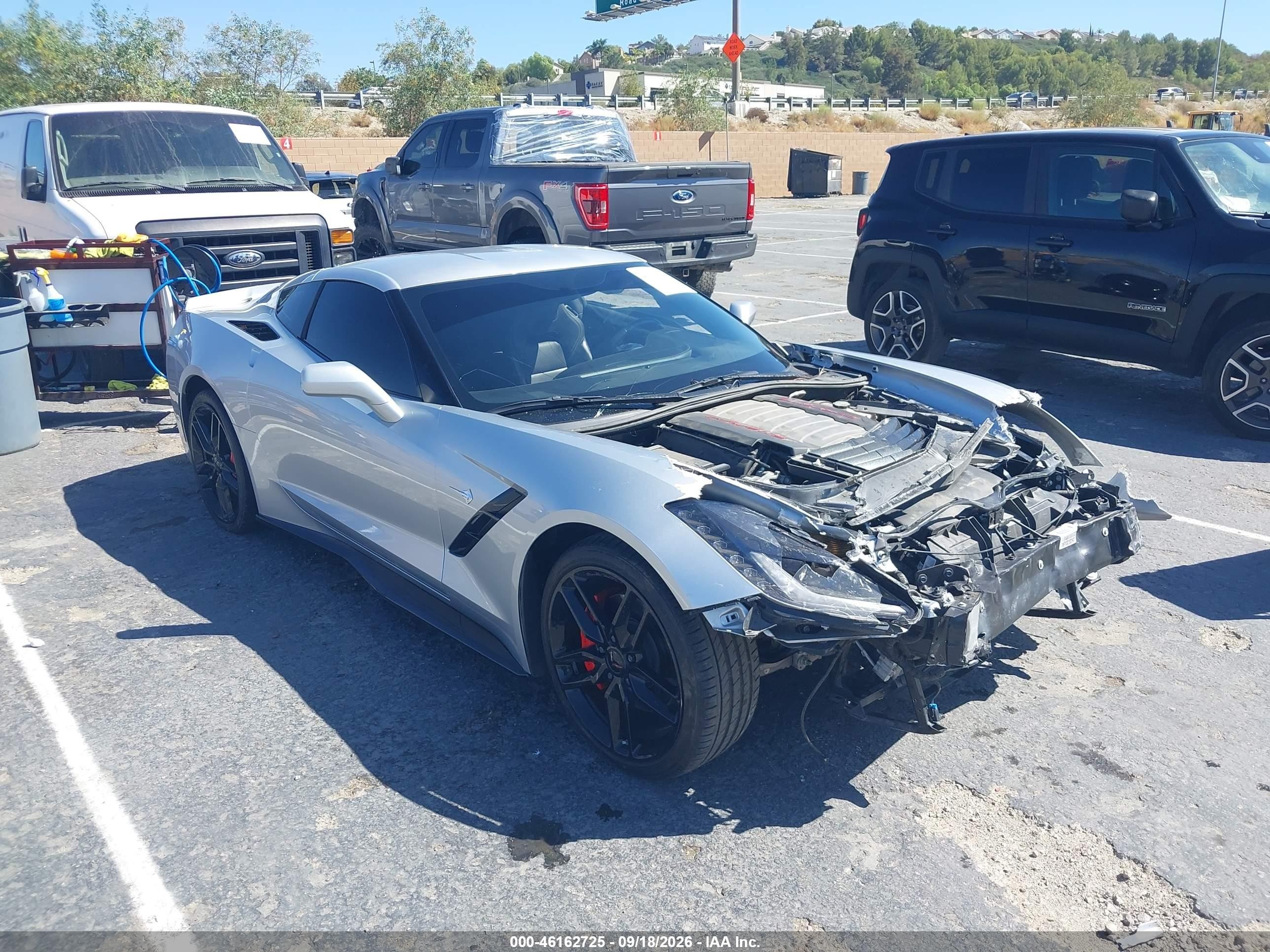 2016 Chevrolet Corvette Stingray VIN 1G1YB2D73G5112412 — IAAI salvage auction photo