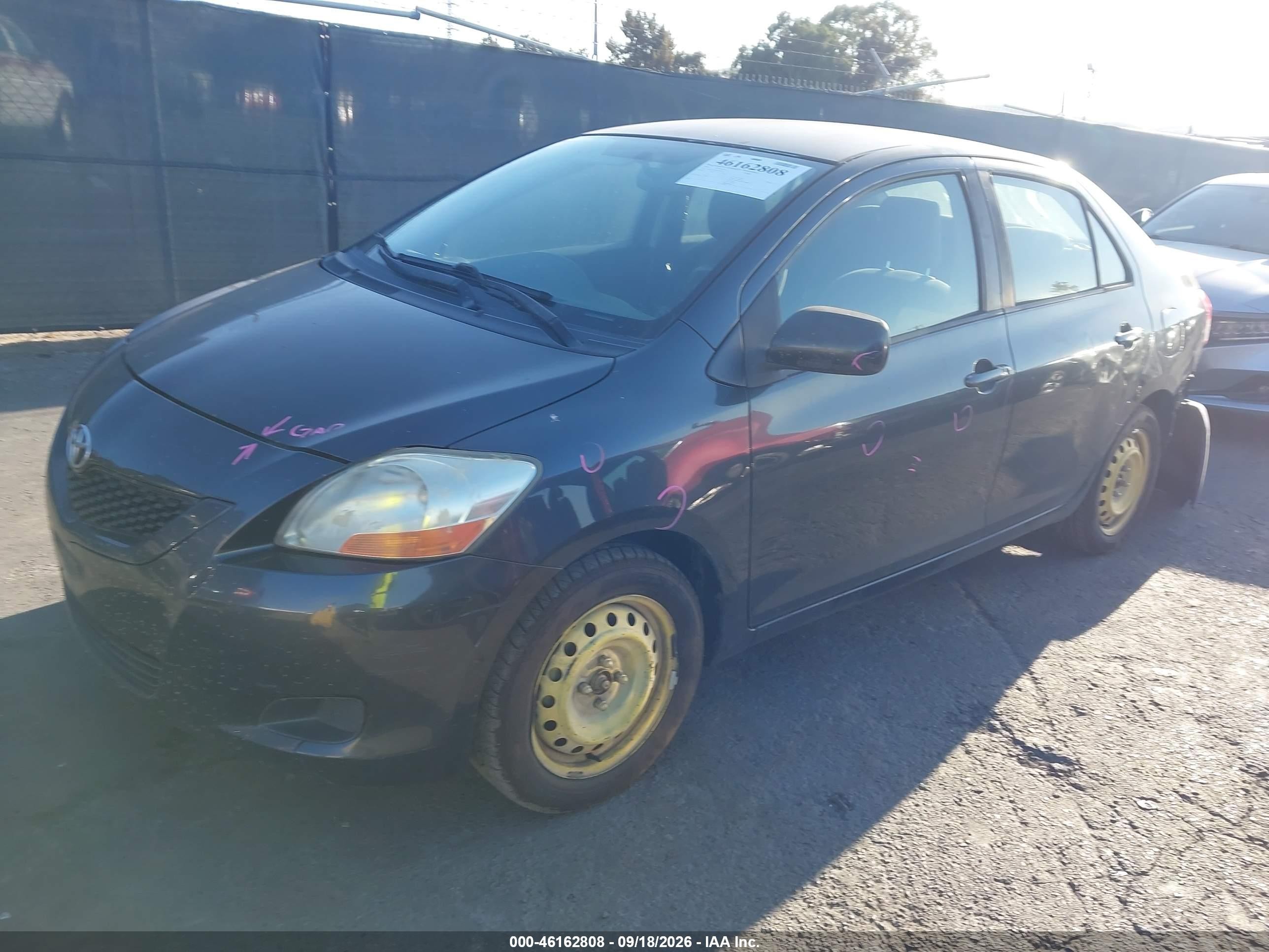 2009 Toyota Yaris VIN JTDBT903X94059092 IAAI salvage auction — Rear End, Salvage (California), sold $1,050 on 2026-10-09 (photo 2)