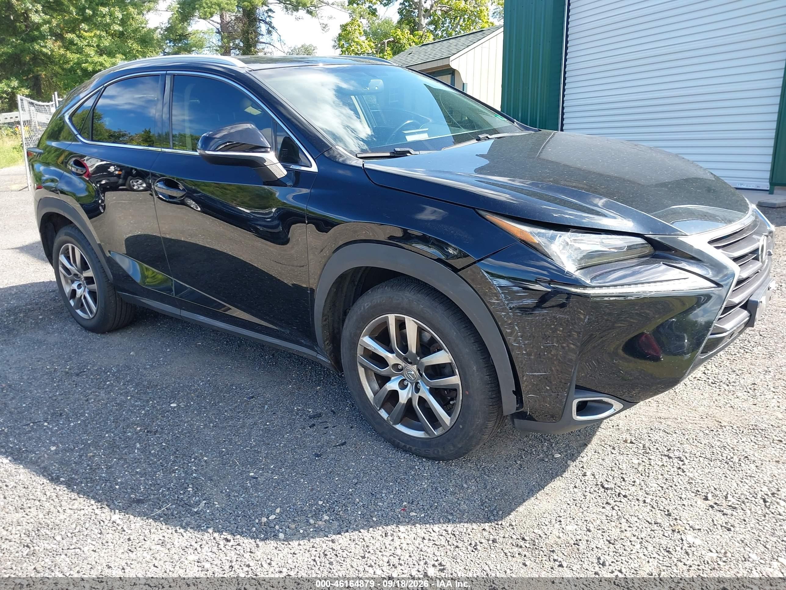 2016 Lexus NX 200t VIN JTJBARBZ0G2090509 — IAAI salvage auction photo