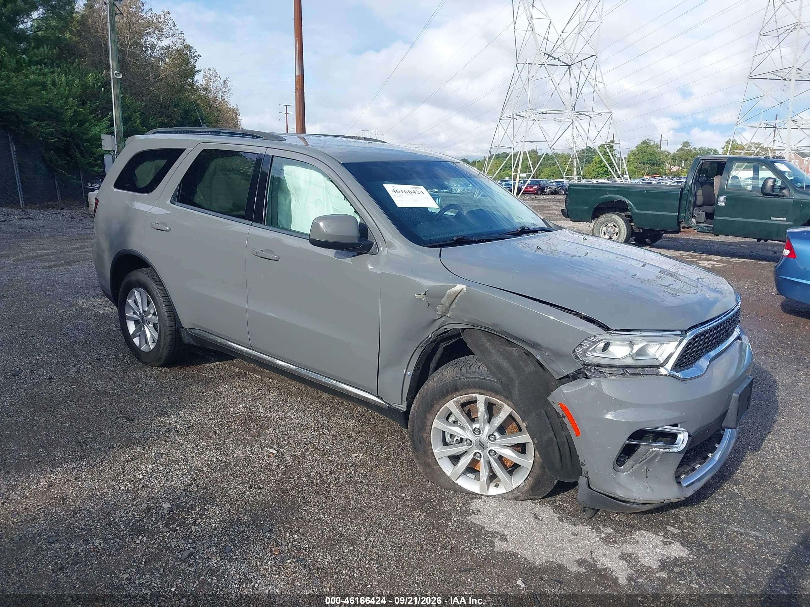 2022 Dodge Durango VIN 1C4RDJAG9NC132287 — IAAI salvage auction photo