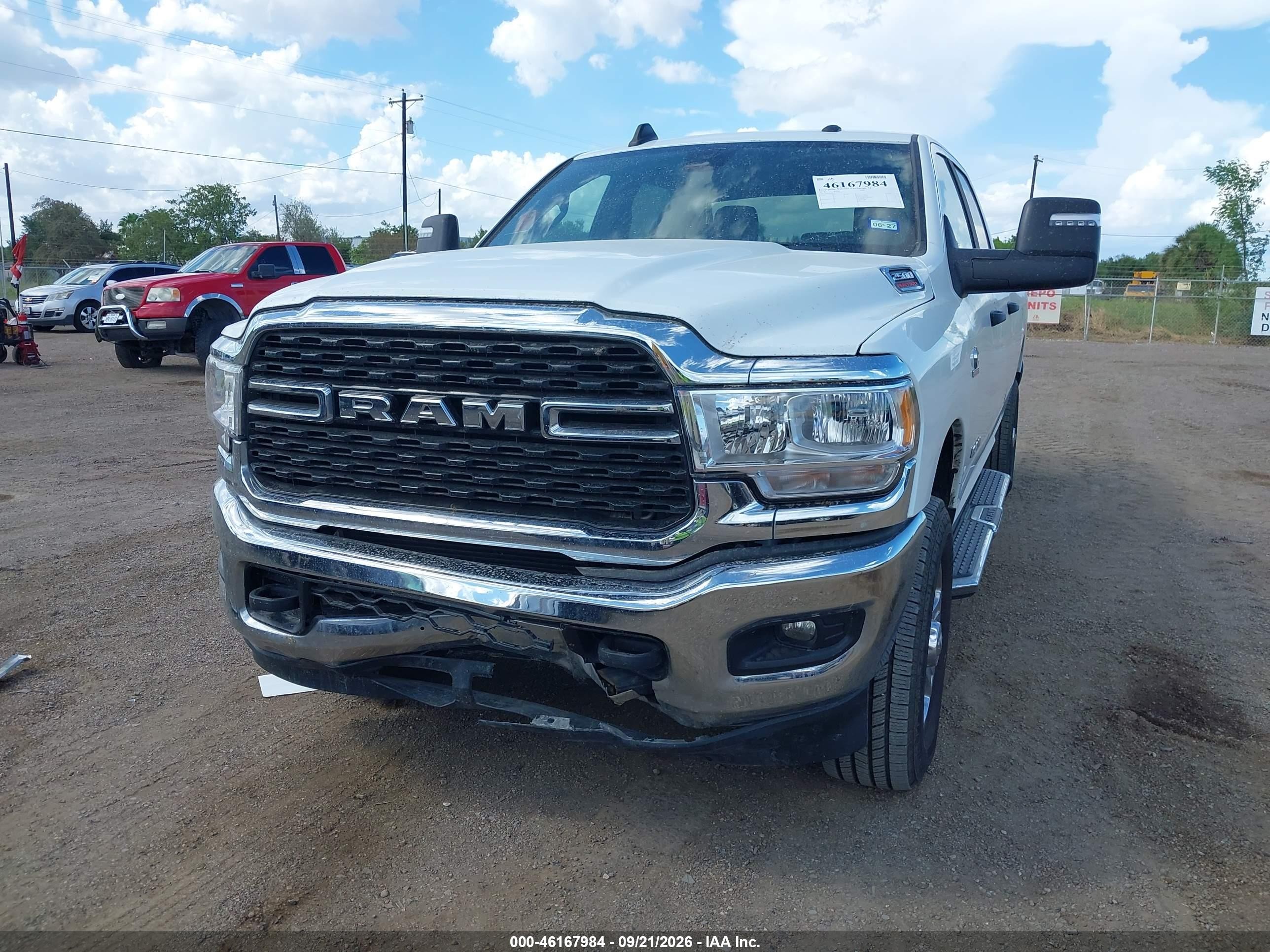 2024 Ram 2500 VIN 3C6UR5JL8RG340123 IAAI salvage auction — Front End, Enterprise Vehicles Clear Only (Texas), sold $25,250 on 2026-09-24 (photo 6)