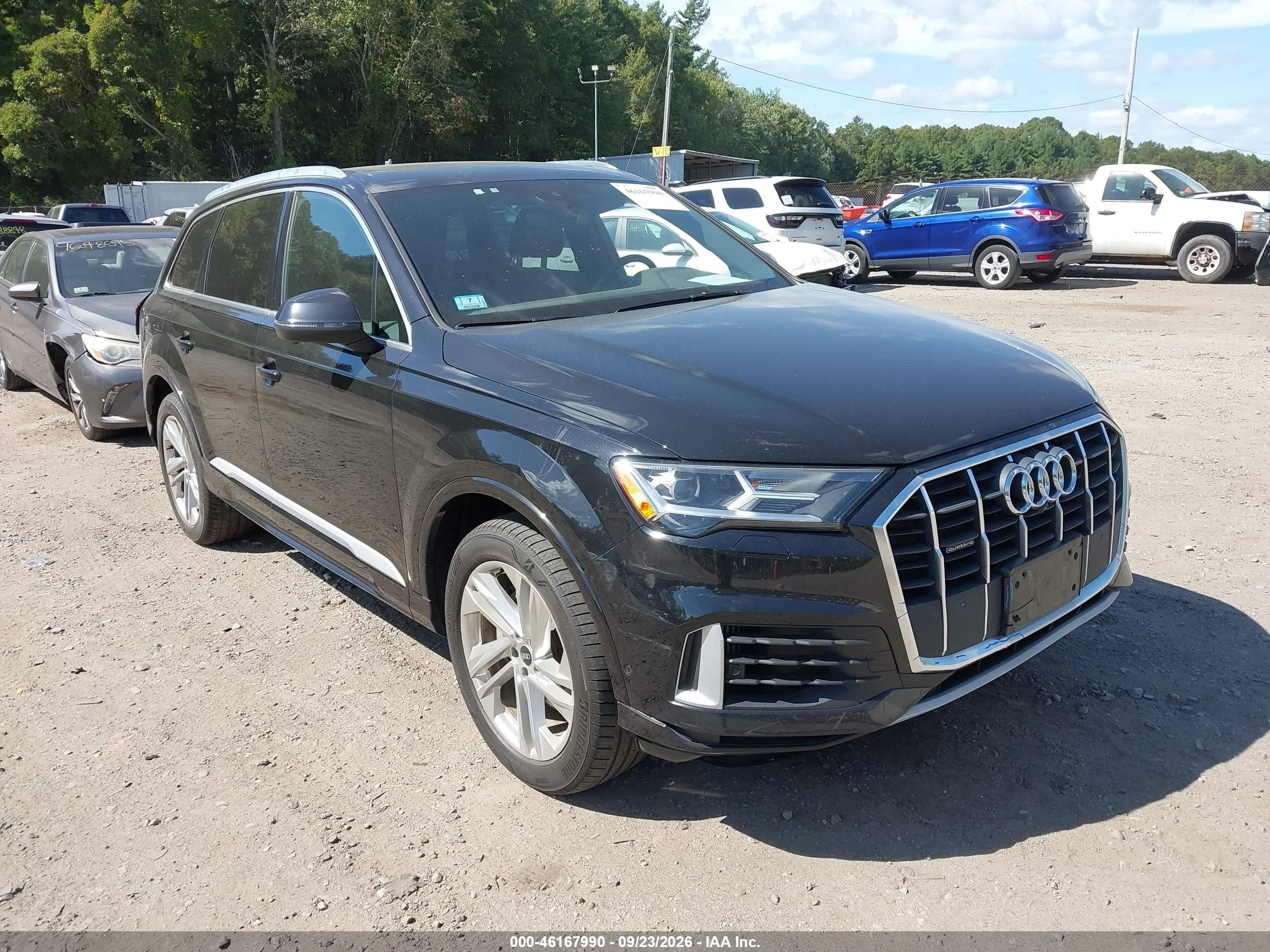 2021 Audi Q7 VIN WA1AXAF75MD017010 — IAAI salvage auction photo