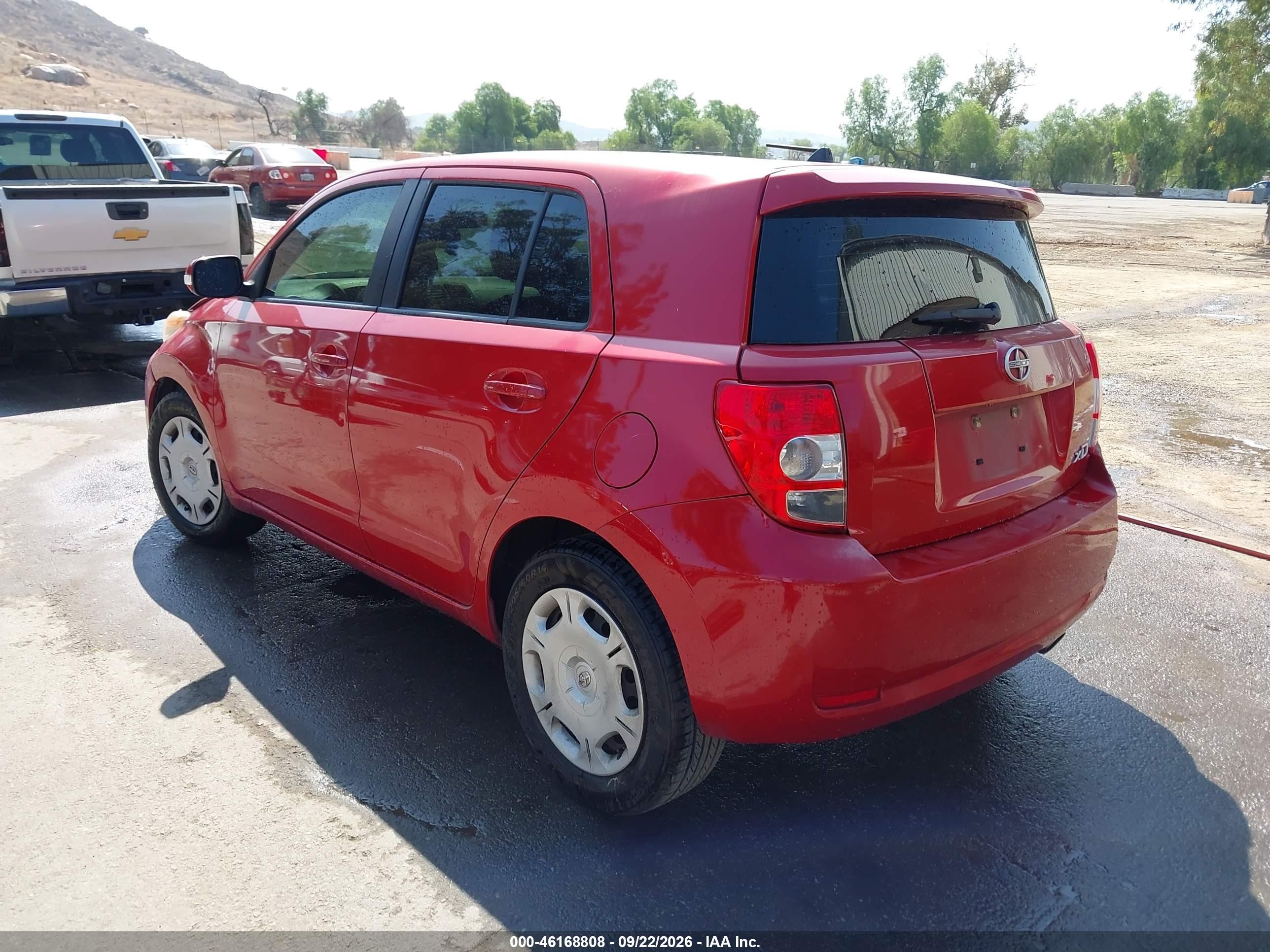 2014 Scion xD VIN JTKKUPB43E1046521 IAAI salvage auction — Side, Salvage (California), sold $1,325 on 2026-10-01 (photo 3)