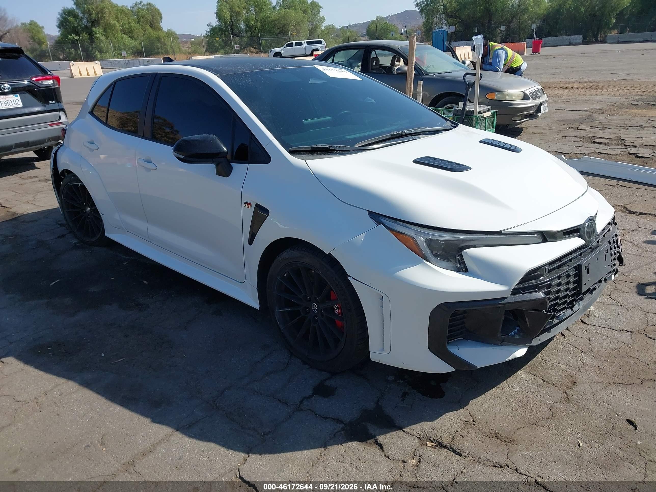 2025 Toyota GR Corolla VIN JTNABAAE0SA019896 — IAAI salvage auction photo