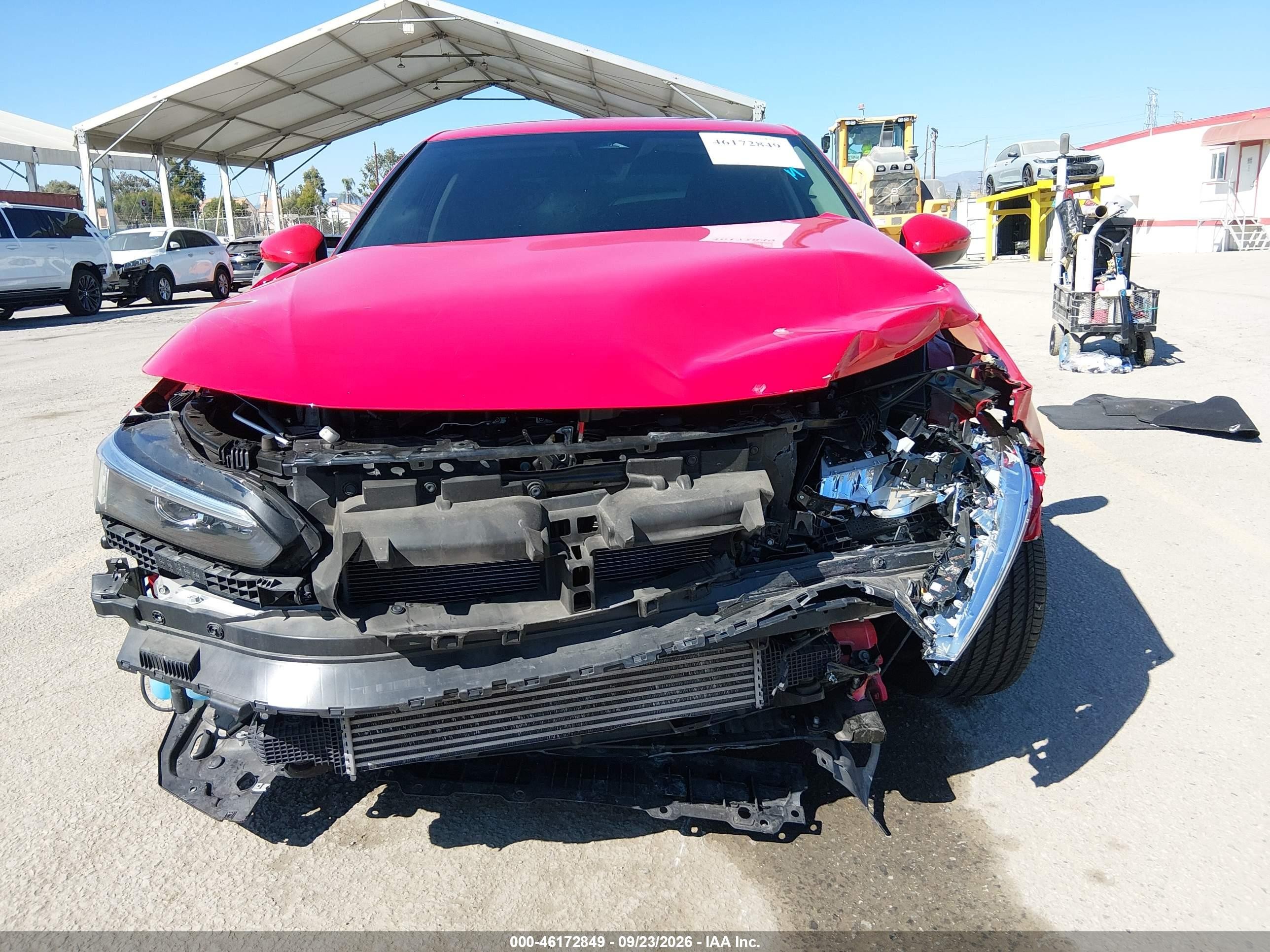 2022 Honda Civic VIN 2HGFE1F78NH304574 IAAI salvage auction — Front End, Salvage (California), sold $4,650 on 2026-10-07 (photo 6)