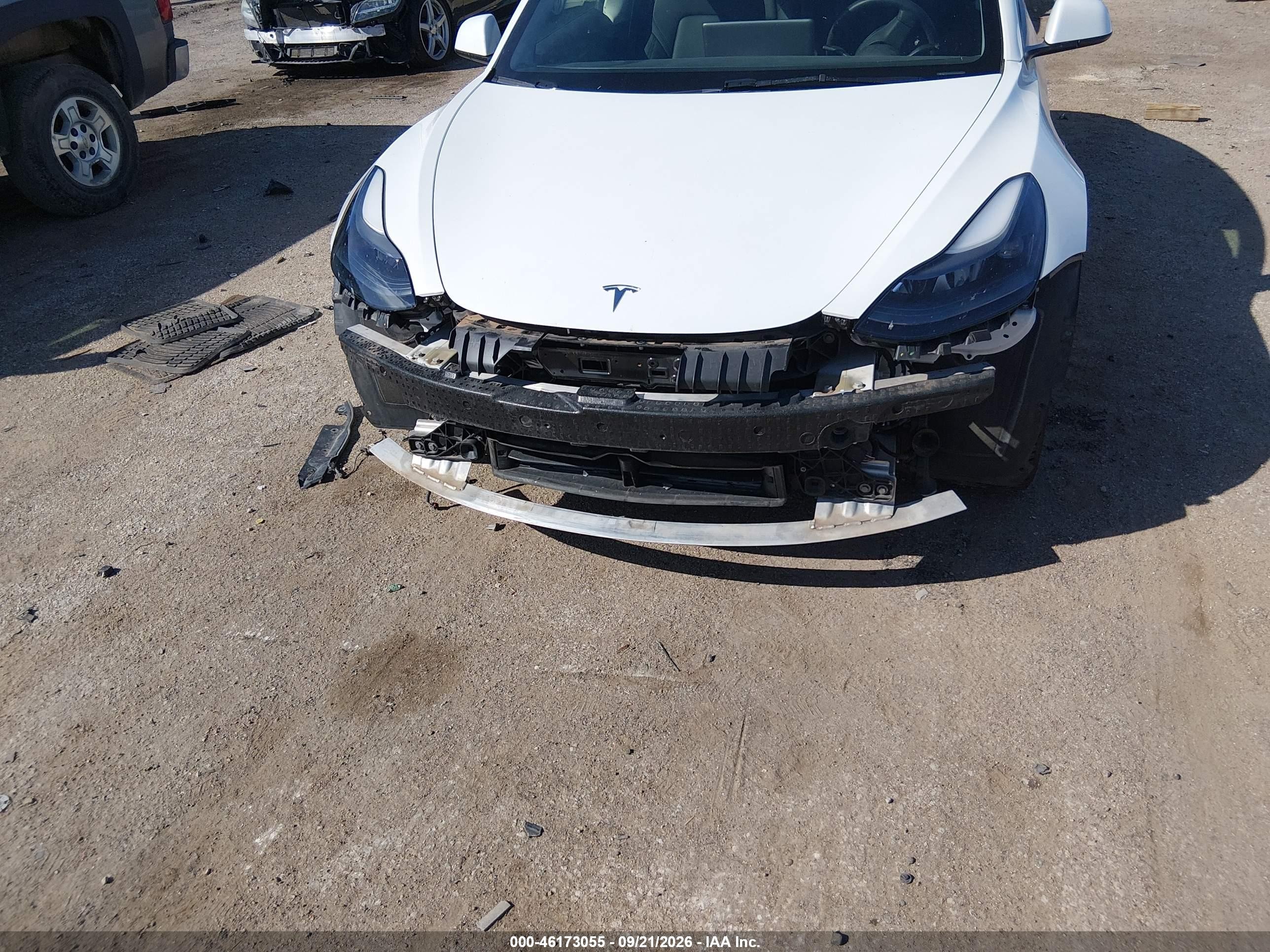 2023 Tesla Model 3 VIN 5YJ3E1EB7PF393389 IAAI salvage auction — Front End, Salvage (Kansas), sold $11,200 on 2026-10-06 (photo 6)