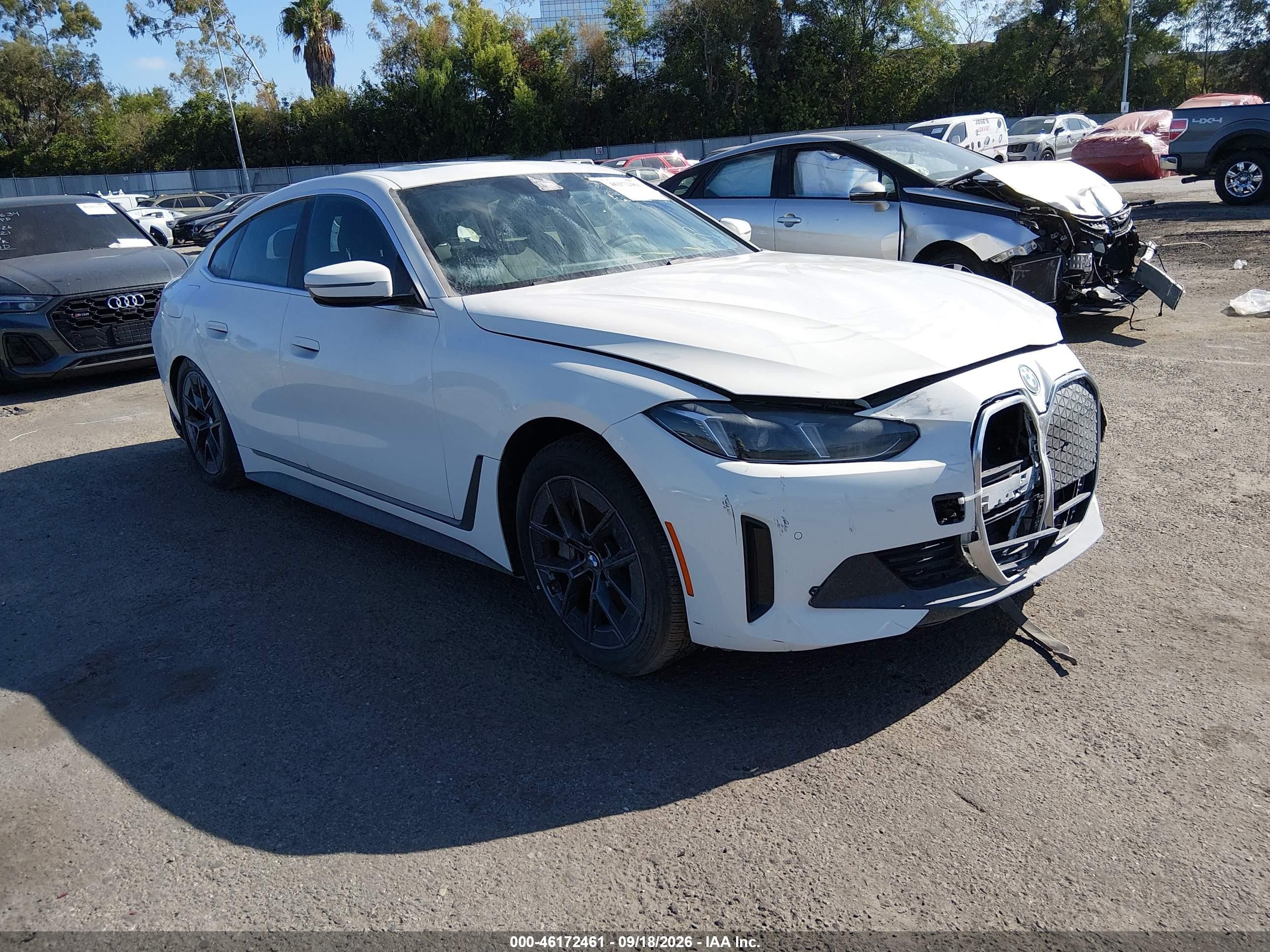 2025 BMW i4 VIN WBY23HD08SFT98632 — IAAI salvage auction photo