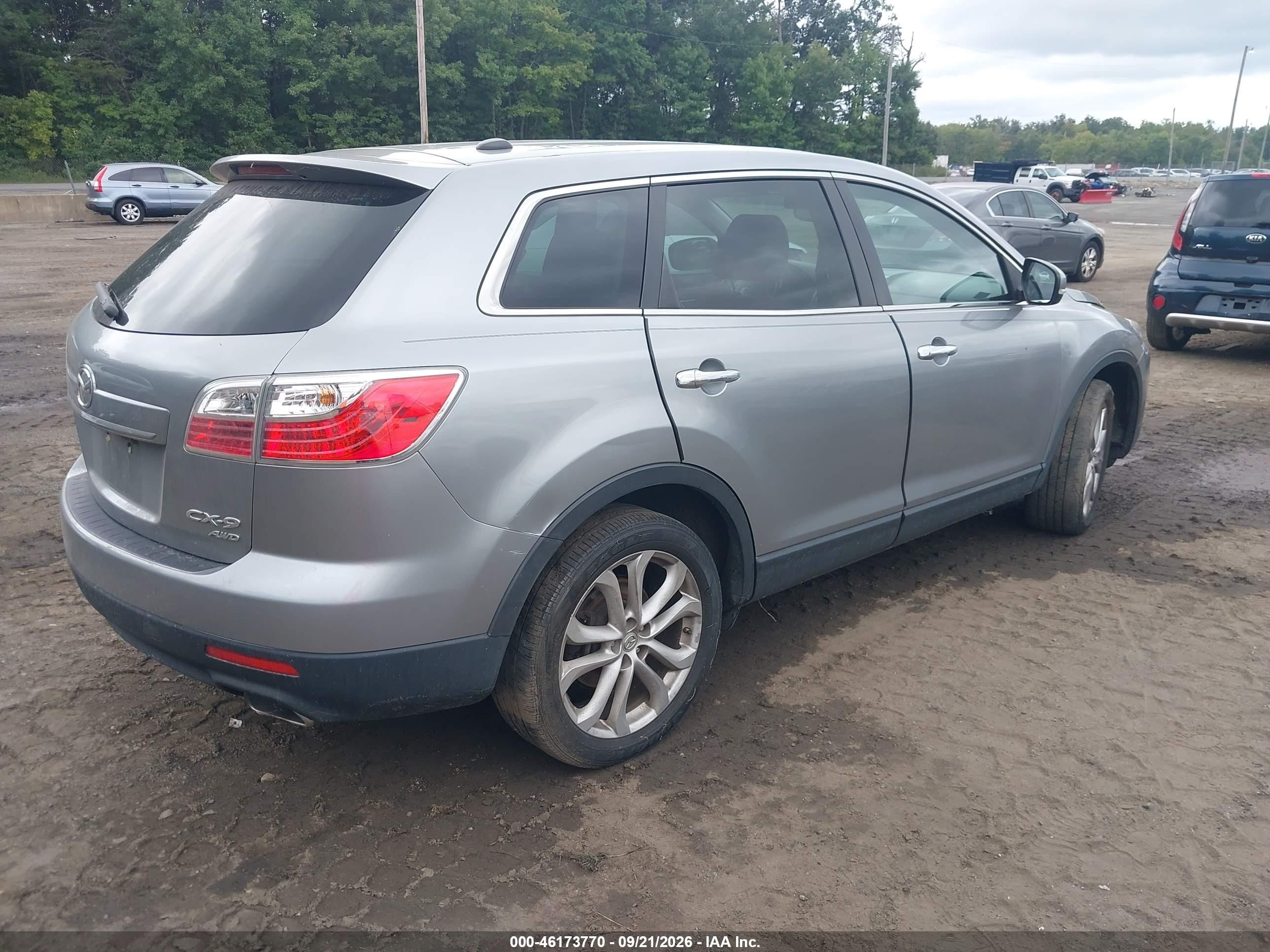 2012 Mazda Cx-9 VIN JM3TB3DV6C0341574 IAAI salvage auction — Normal Wear, Clear (Maryland), sold $900 on 2026-10-02 (photo 4)