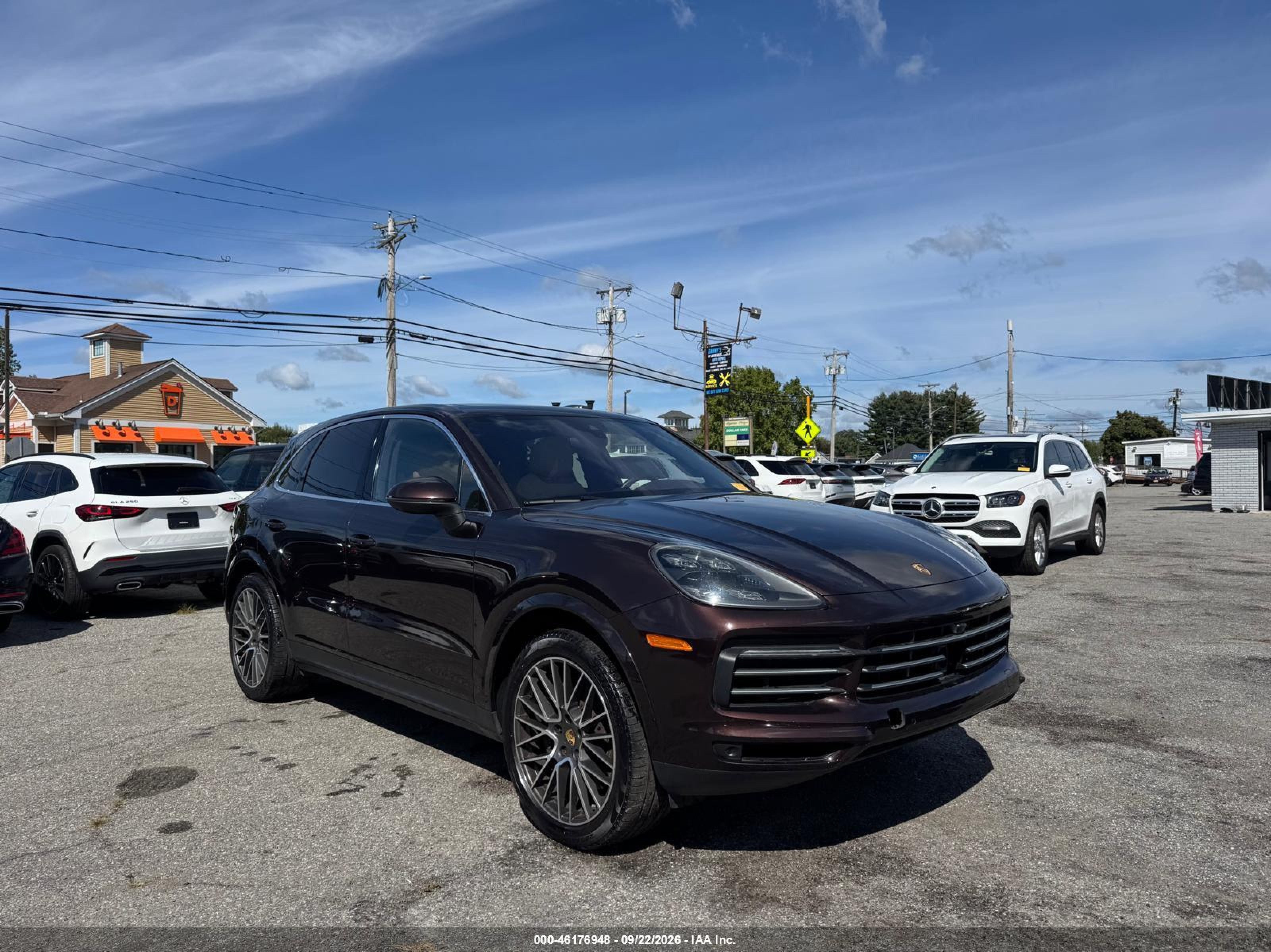 2021 Porsche Cayenne VIN WP1AA2AY2MDA03187 IAAI salvage auction — Unknown, Clear (Montana), sold $7,700 on 2026-10-07 (photo 1)