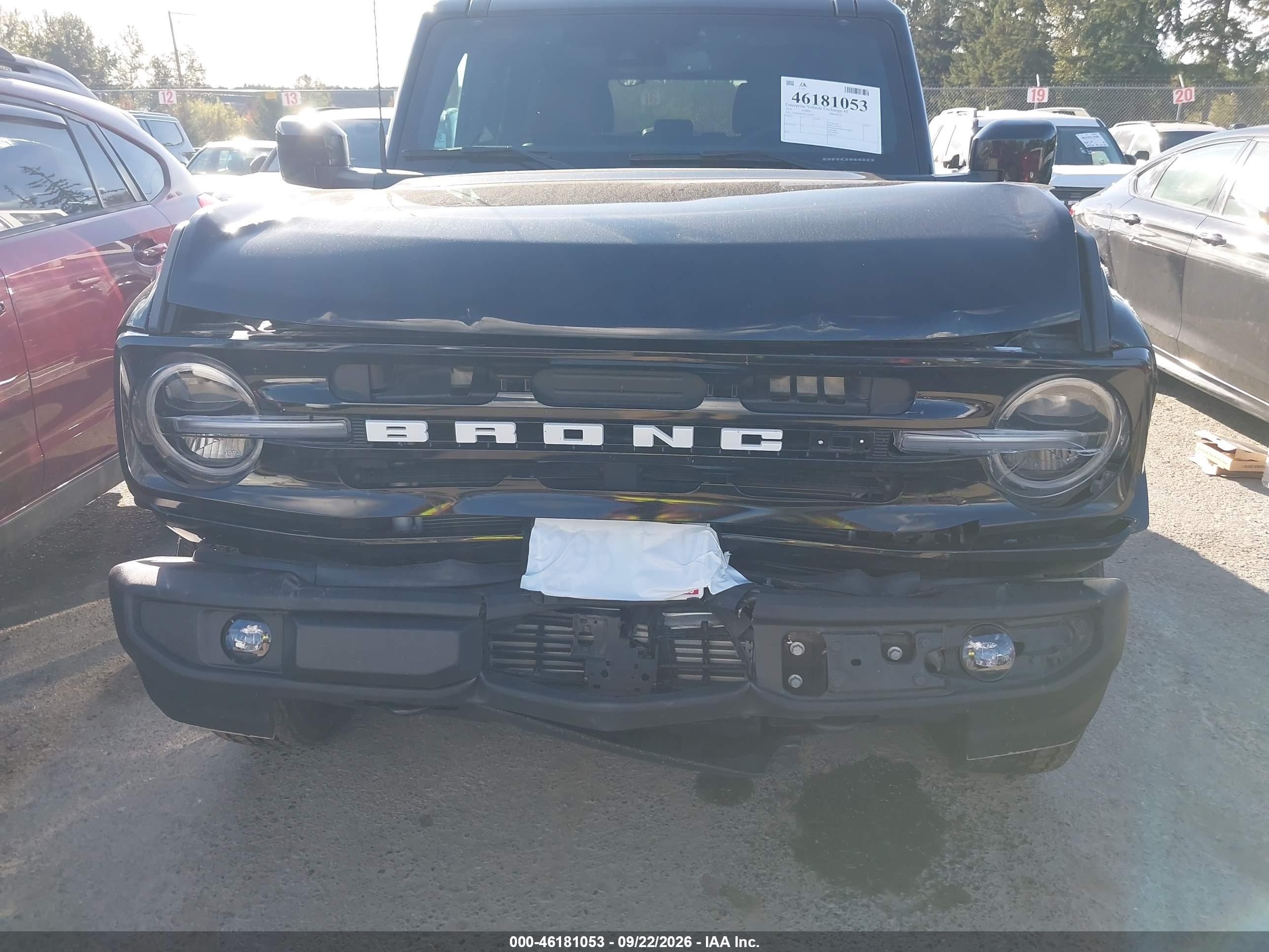 2026 Ford Bronco VIN 1FMDE8BH4TLA40360 IAAI salvage auction — Front End, Enterprise Vehicles Clear Only (Oregon), sold $22,000 on 2026-09-25 (photo 6)