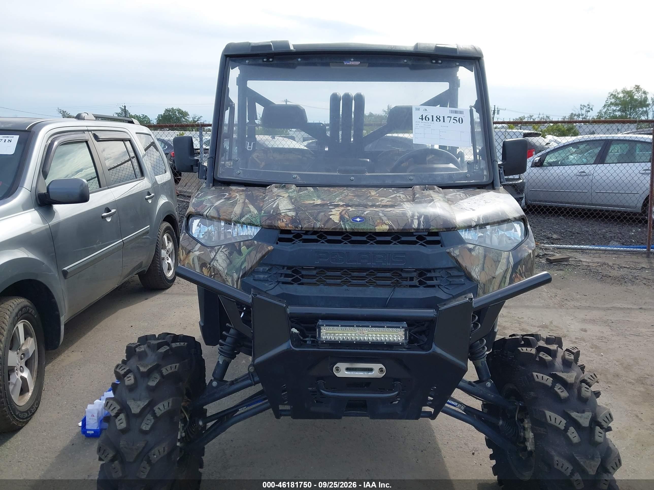 2020 Polaris Ranger VIN 4XARRE995L8050093 IAAI salvage auction — Side, Bill Of Sale (New Jersey), sold $9,400 on 2026-10-22 (photo 5)