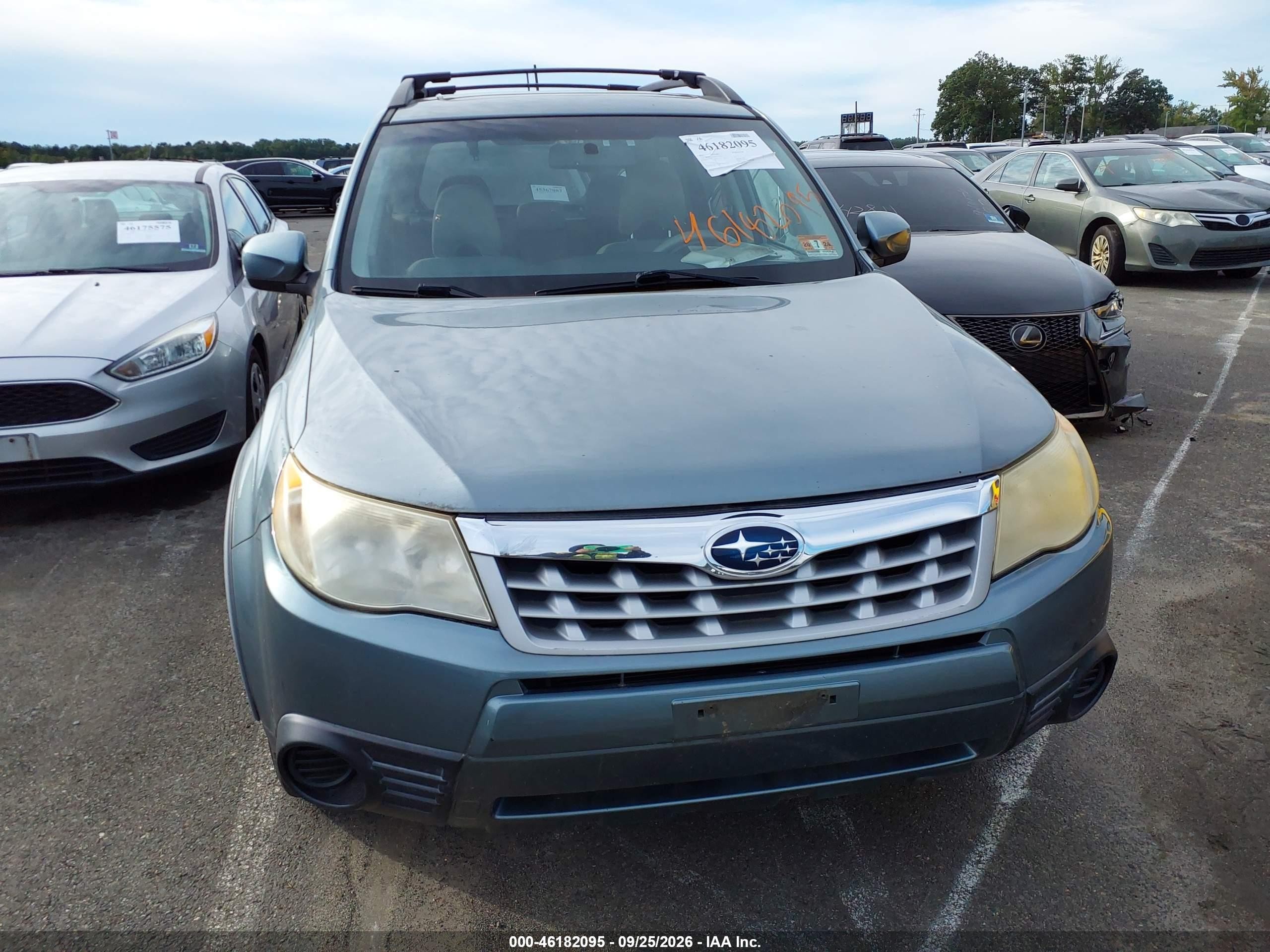 2011 Subaru Forester VIN JF2SHADC4BH727871 IAAI salvage auction — Front & Rear, Clear (New Jersey), sold $850 on 2026-10-06 (photo 6)