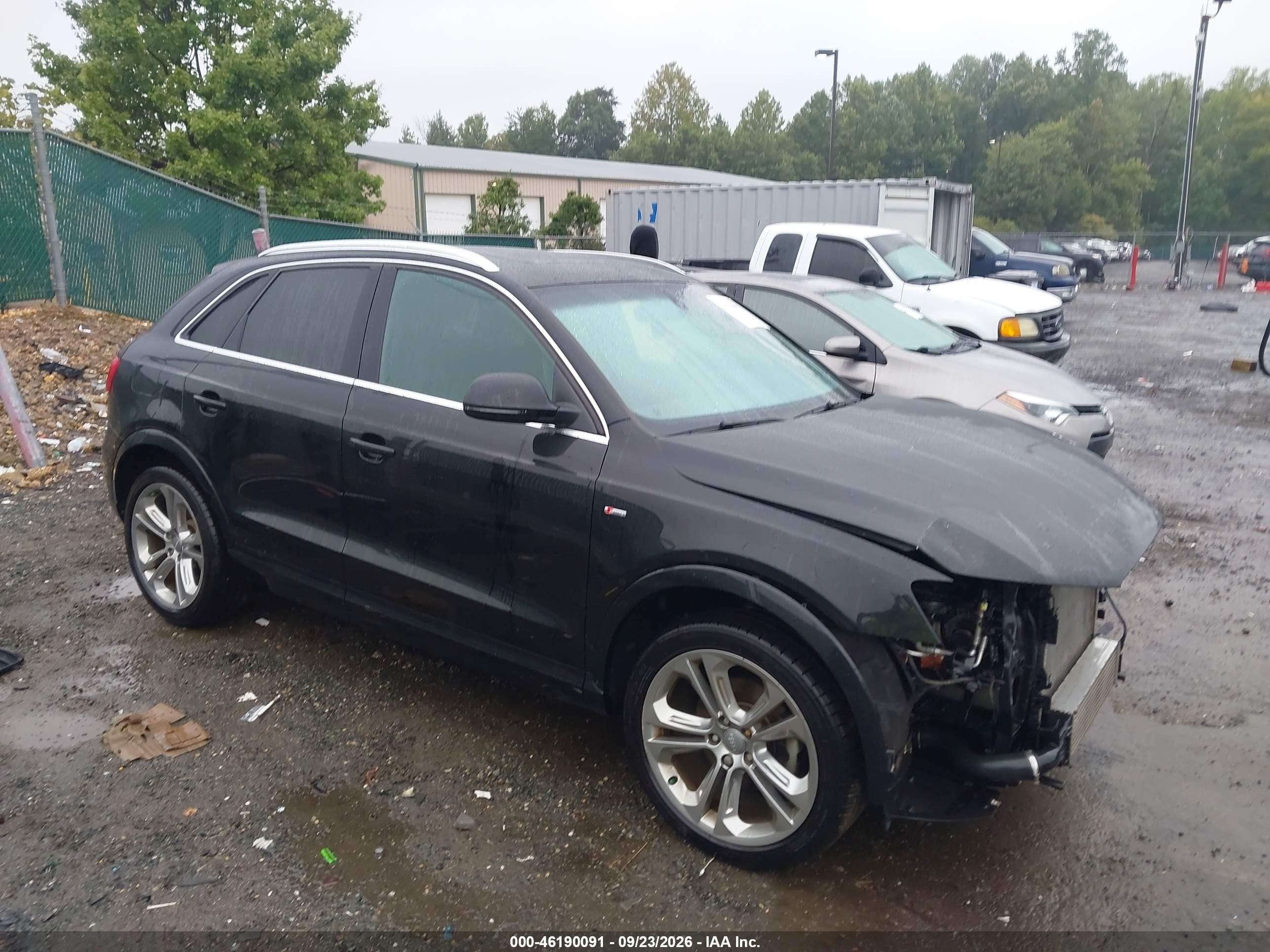2017 Audi Q3 VIN WA1GCCFS8HR001883 IAAI salvage auction — Front End, Salvage (Virginia), sold $3,375 on 2026-10-24 (photo 1)