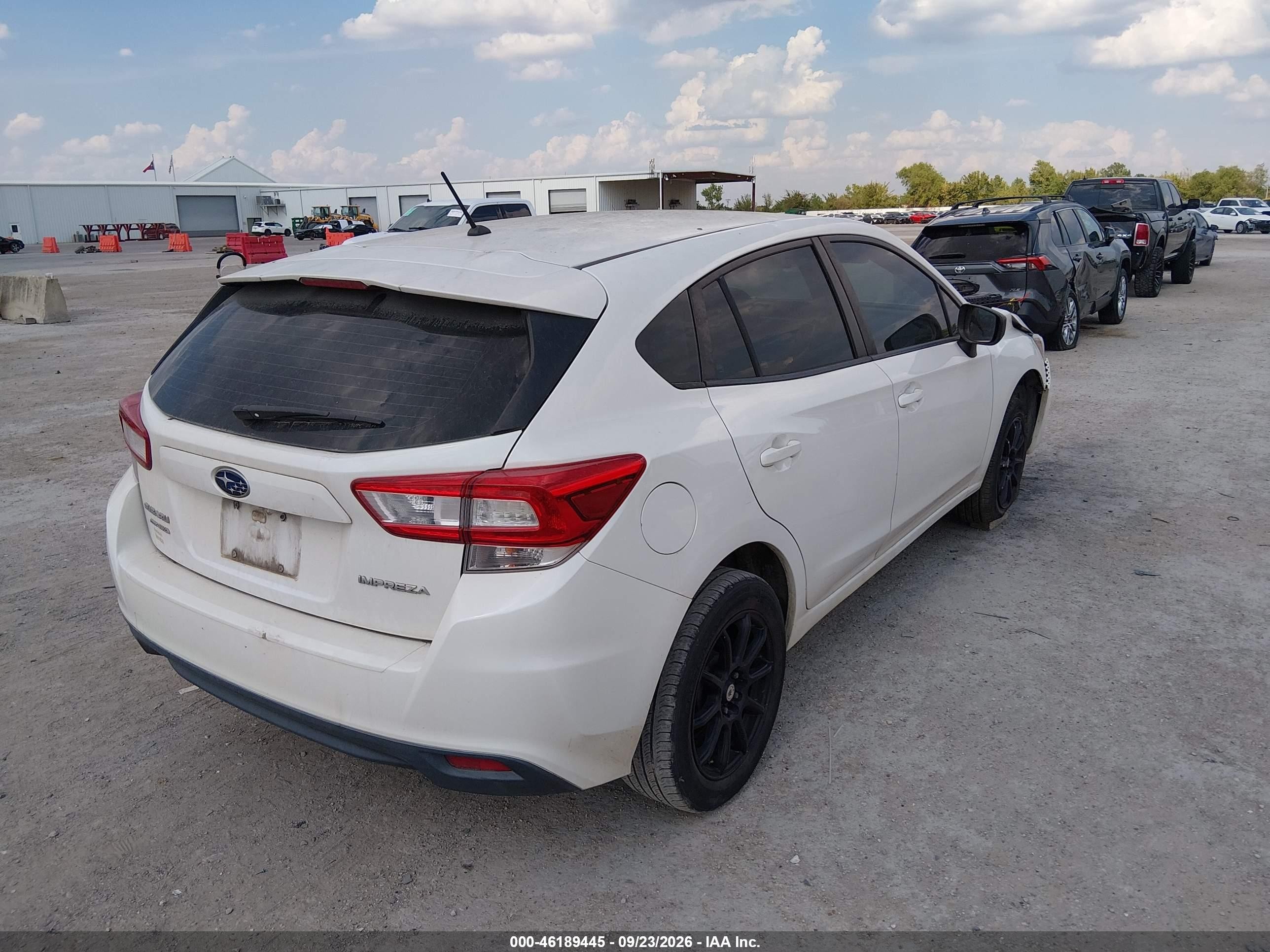 2019 Subaru Impreza VIN 4S3GTAB65K3702393 IAAI salvage auction — Normal Wear, Original (Texas), sold $1,350 on 2026-10-03 (photo 4)