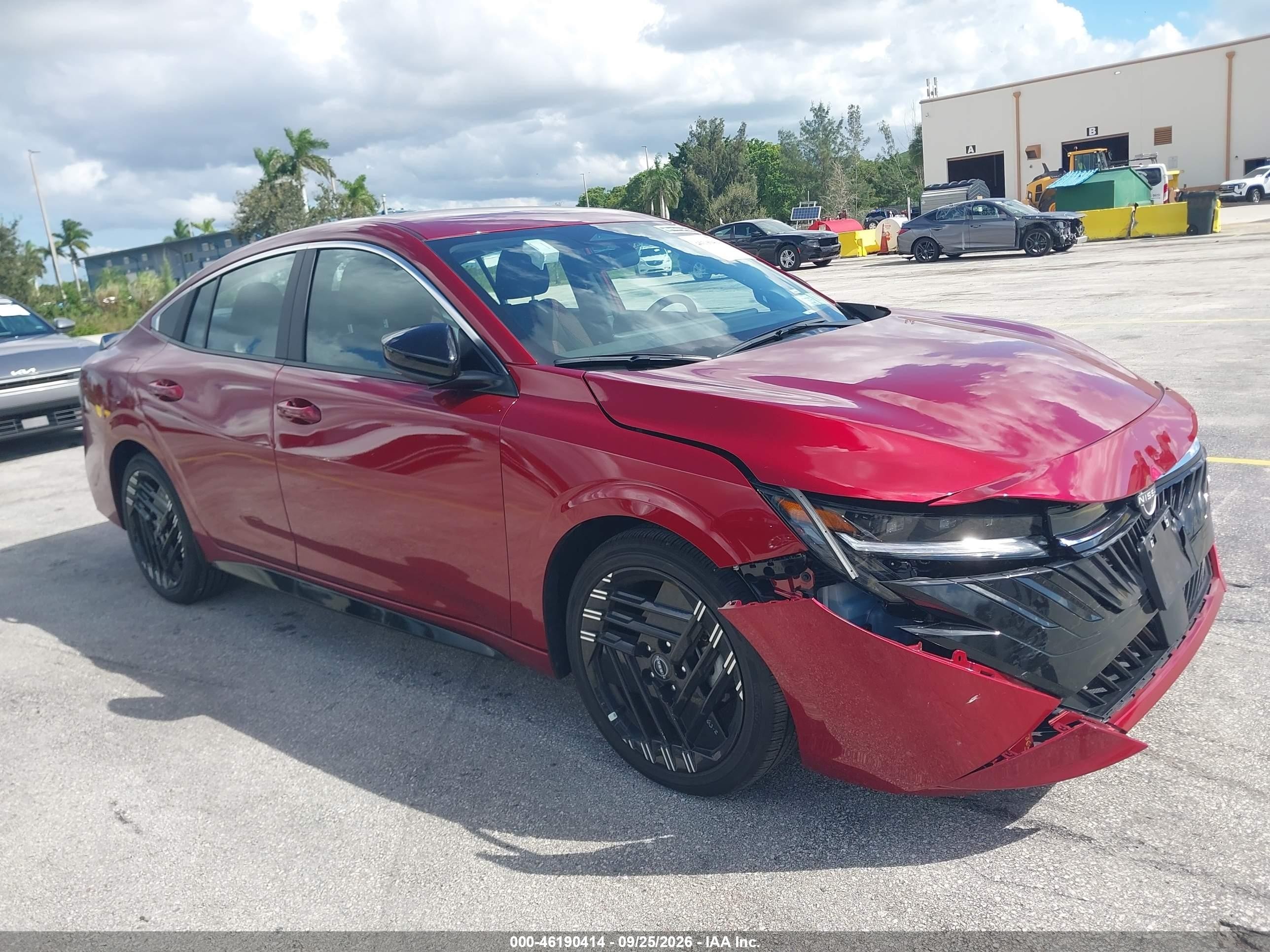 2026 Nissan Sentra VIN 3N1AB9DV5TY306830 — IAAI salvage auction photo