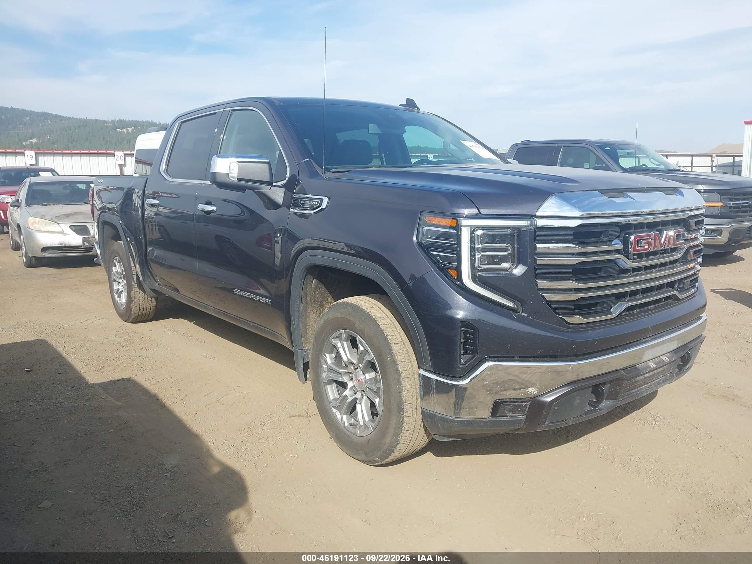 2025 GMC Sierra 1500 VIN 3GTUUDED5SG302701 IAAI salvage auction — Rear End, Enterprise Vehicles Clear Only (Washington), sold $28,250 on 2026-09-25 (photo 1)
