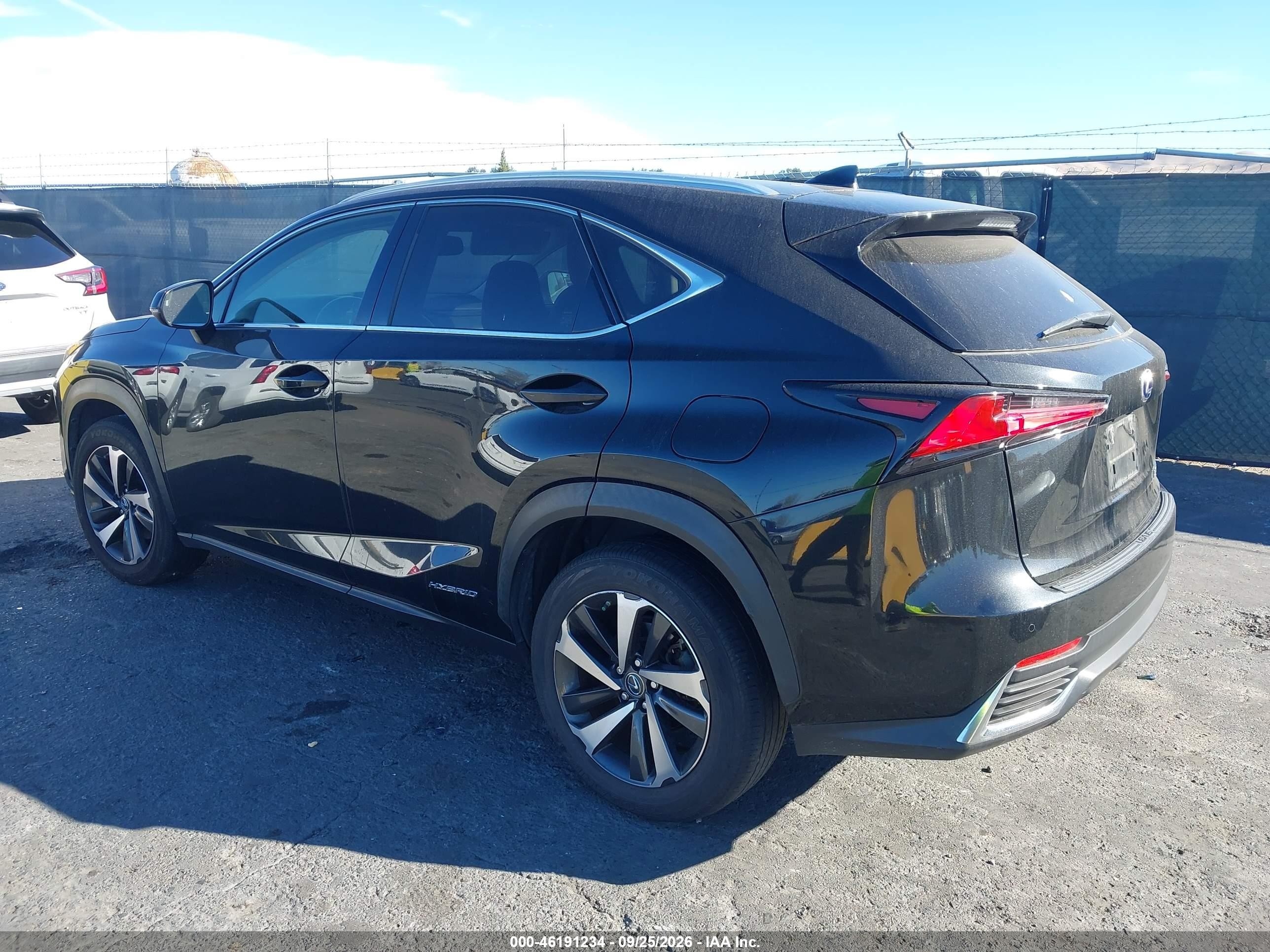 2020 Lexus Nx VIN JTJGJRDZ0L2140791 IAAI salvage auction — Unknown, Clear - Dealer Only (California), sold $17,300 on 2026-10-06 (photo 3)
