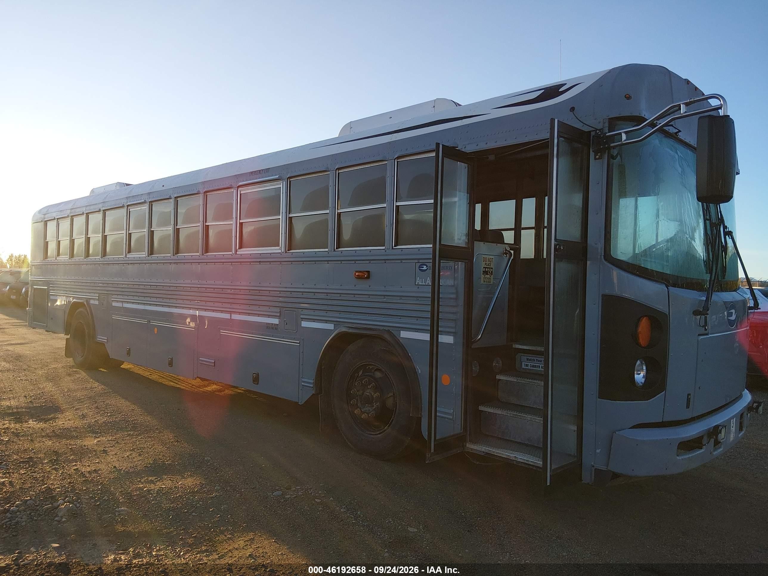 2016 Blue Bird School Bus / Transit Bus VIN 1BABNBCA7GF314210 — IAAI salvage auction photo