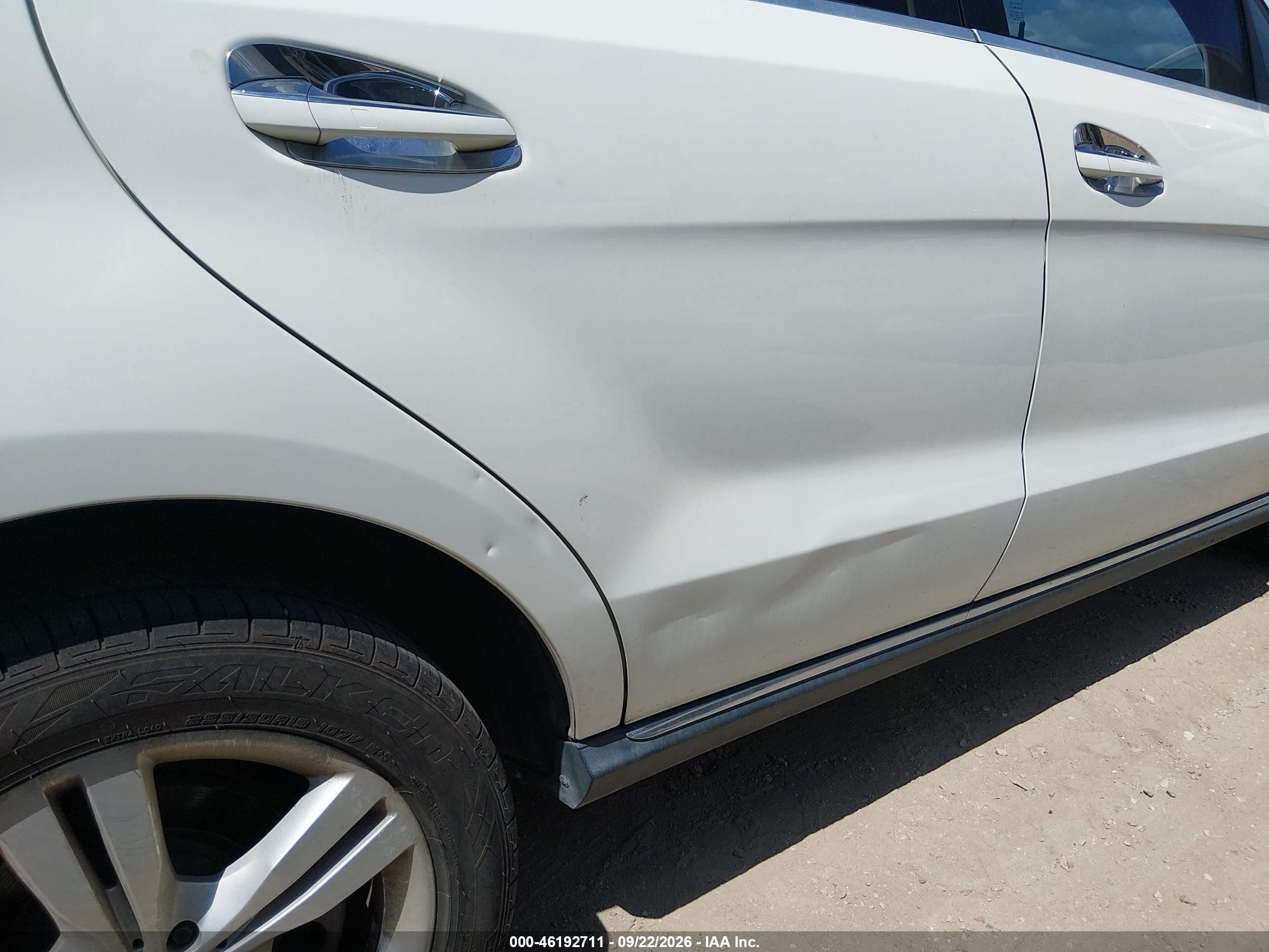 2012 Mercedes-benz M-klasse VIN 4JGDA5HB6CA054799 IAAI salvage auction — Normal Wear, Original (Texas), sold $3,575 on 2026-10-04 (photo 6)