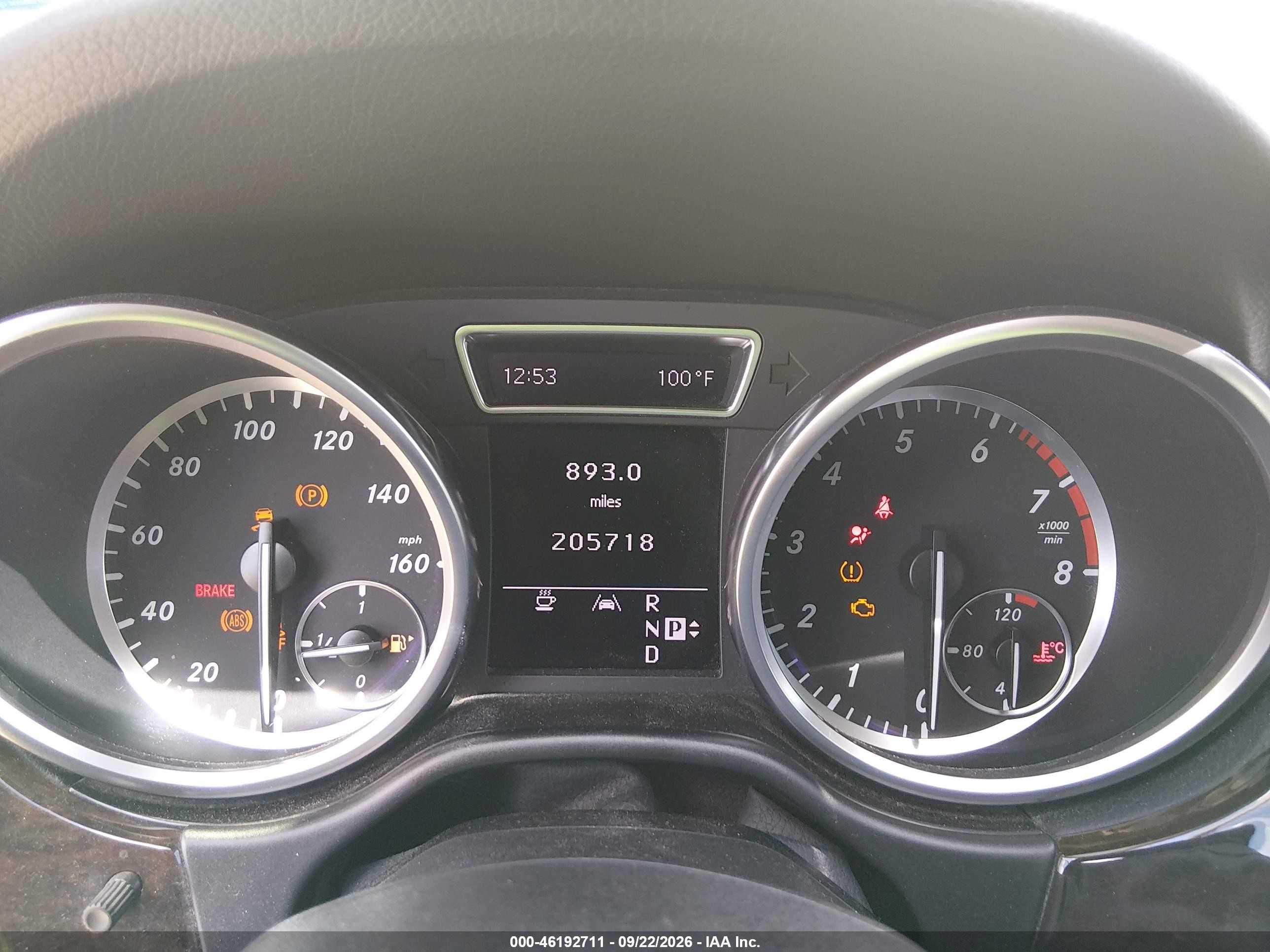 2012 Mercedes-benz M-klasse VIN 4JGDA5HB6CA054799 IAAI salvage auction — Normal Wear, Original (Texas), sold $3,575 on 2026-10-04 (photo 7)