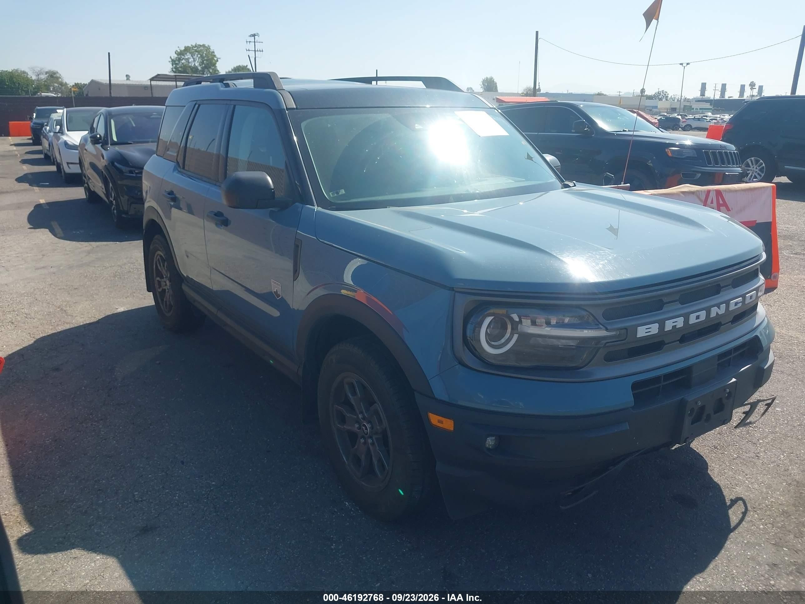 2022 Ford Bronco Sport VIN 3FMCR9B60NRD93221 — IAAI salvage auction photo
