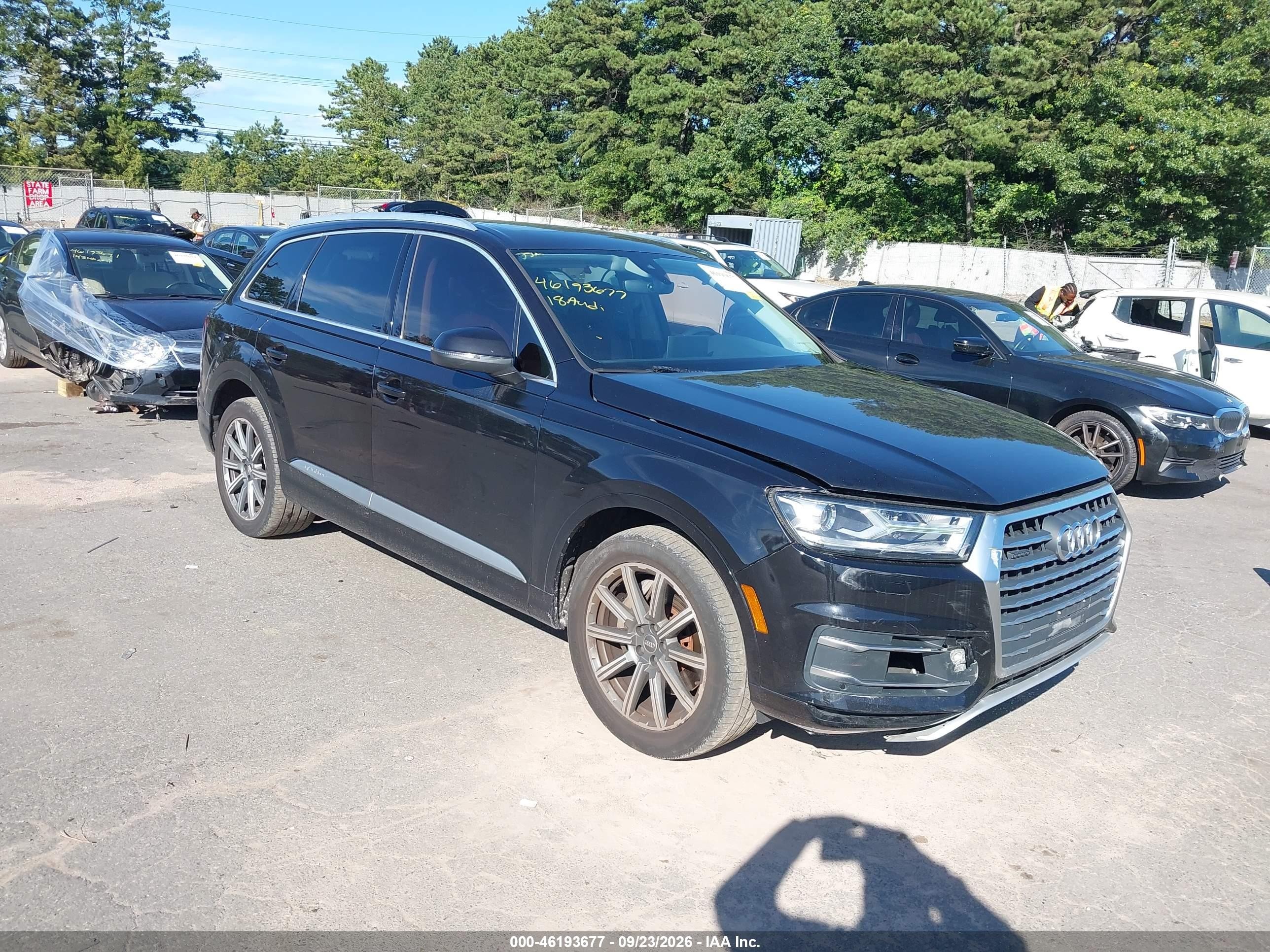 2018 Audi Q7 VIN WA1LHAF72JD044179 IAAI salvage auction — Front End, Mv-907A (New York), sold $5,600 on 2026-10-03 (photo 1)
