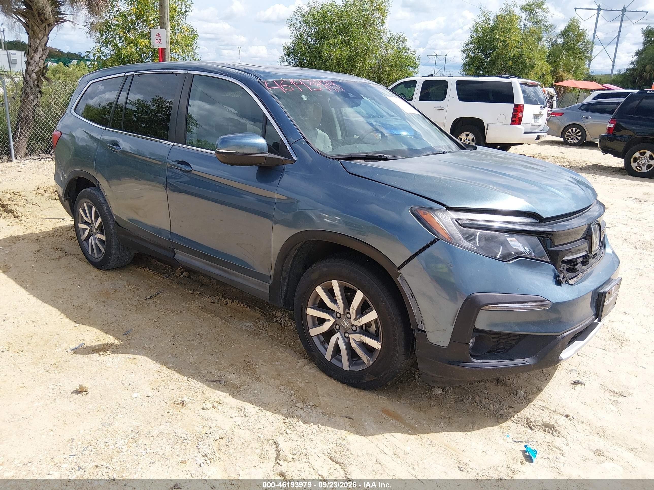 2021 Honda Piloto VIN 5FNYF5H59MB019524 — IAAI salvage auction photo