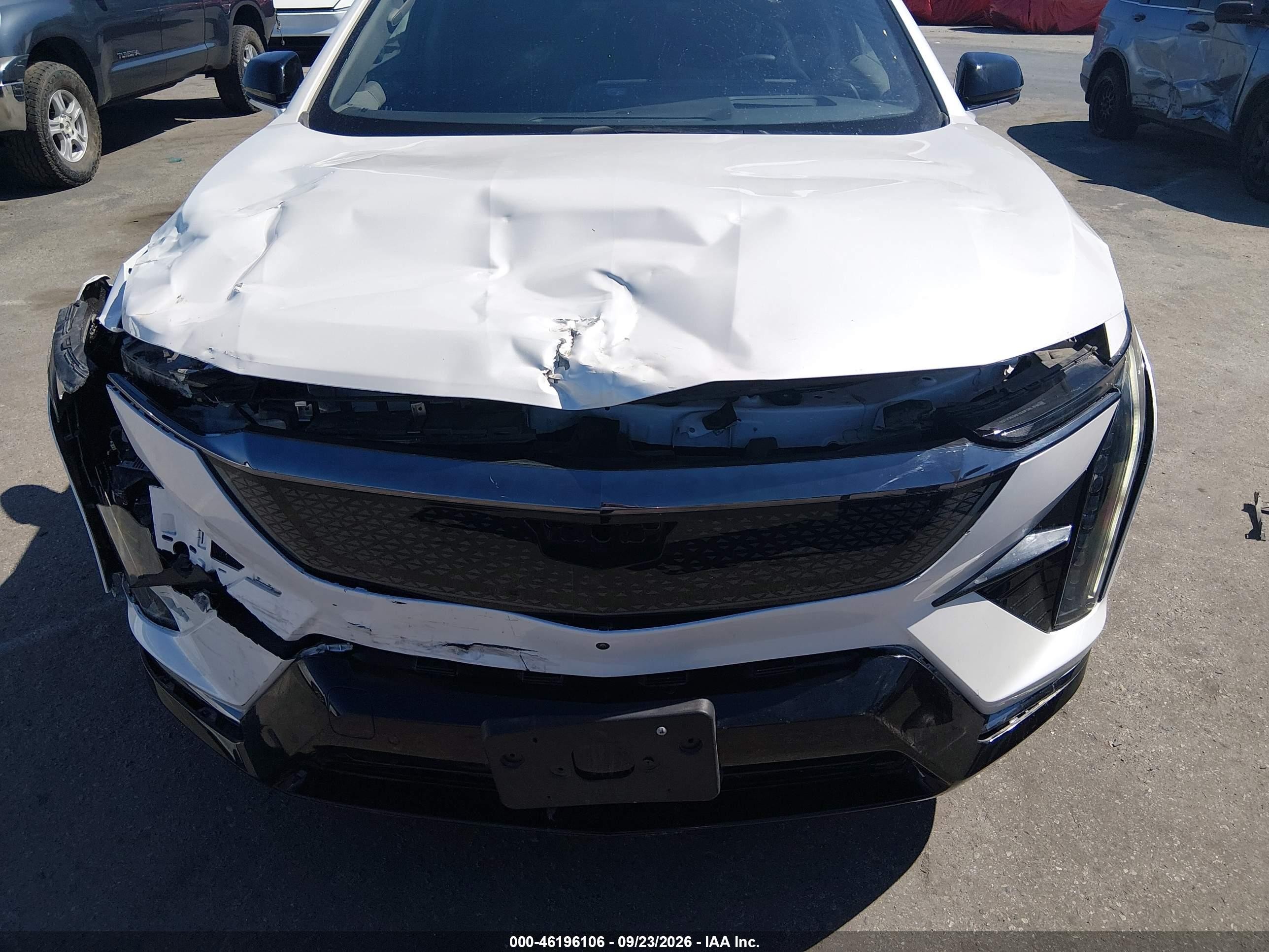 2025 Cadillac OPTIQ VIN 3GYK3GMR2SS207139 IAAI salvage auction — Front End, Salvage (California), sold $18,350 on 2026-10-08 (photo 6)