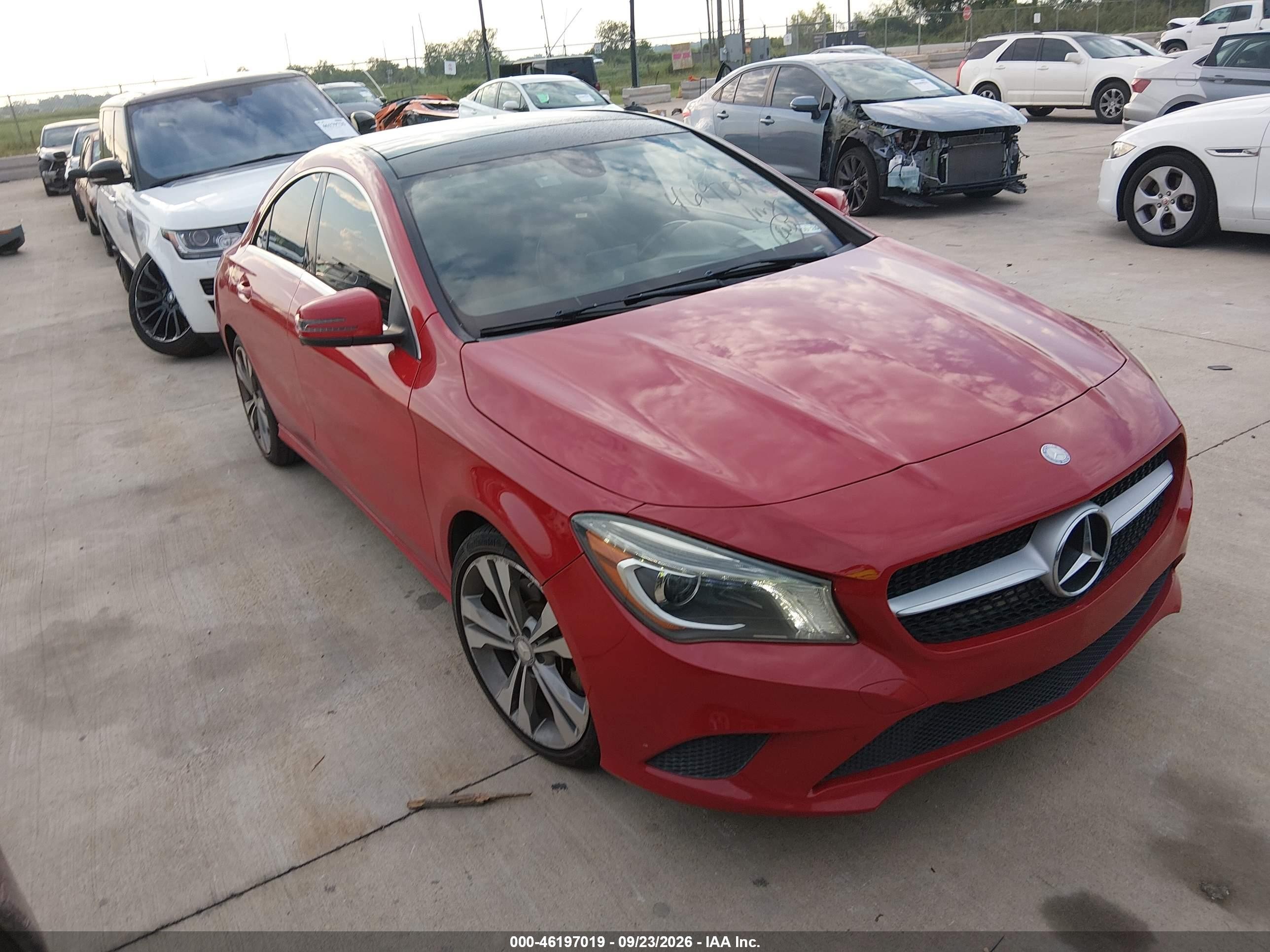 2014 Mercedes-Benz CLA-Class VIN WDDSJ4EB4EN059561 IAAI salvage auction — Normal Wear, Original (Texas), sold $2,175 on 2026-10-02 (photo 1)