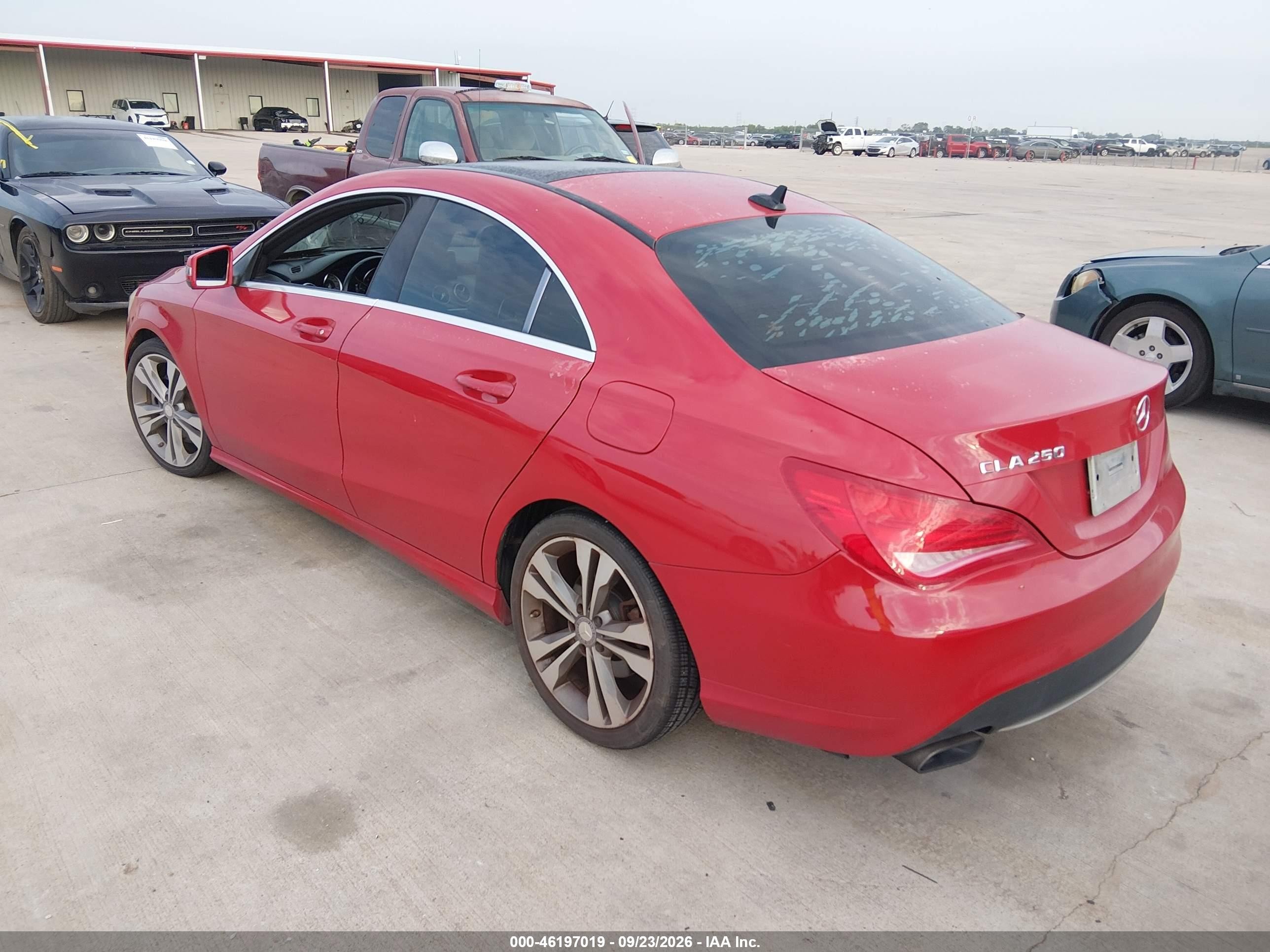 2014 Mercedes-Benz CLA-Class VIN WDDSJ4EB4EN059561 IAAI salvage auction — Normal Wear, Original (Texas), sold $2,175 on 2026-10-02 (photo 3)