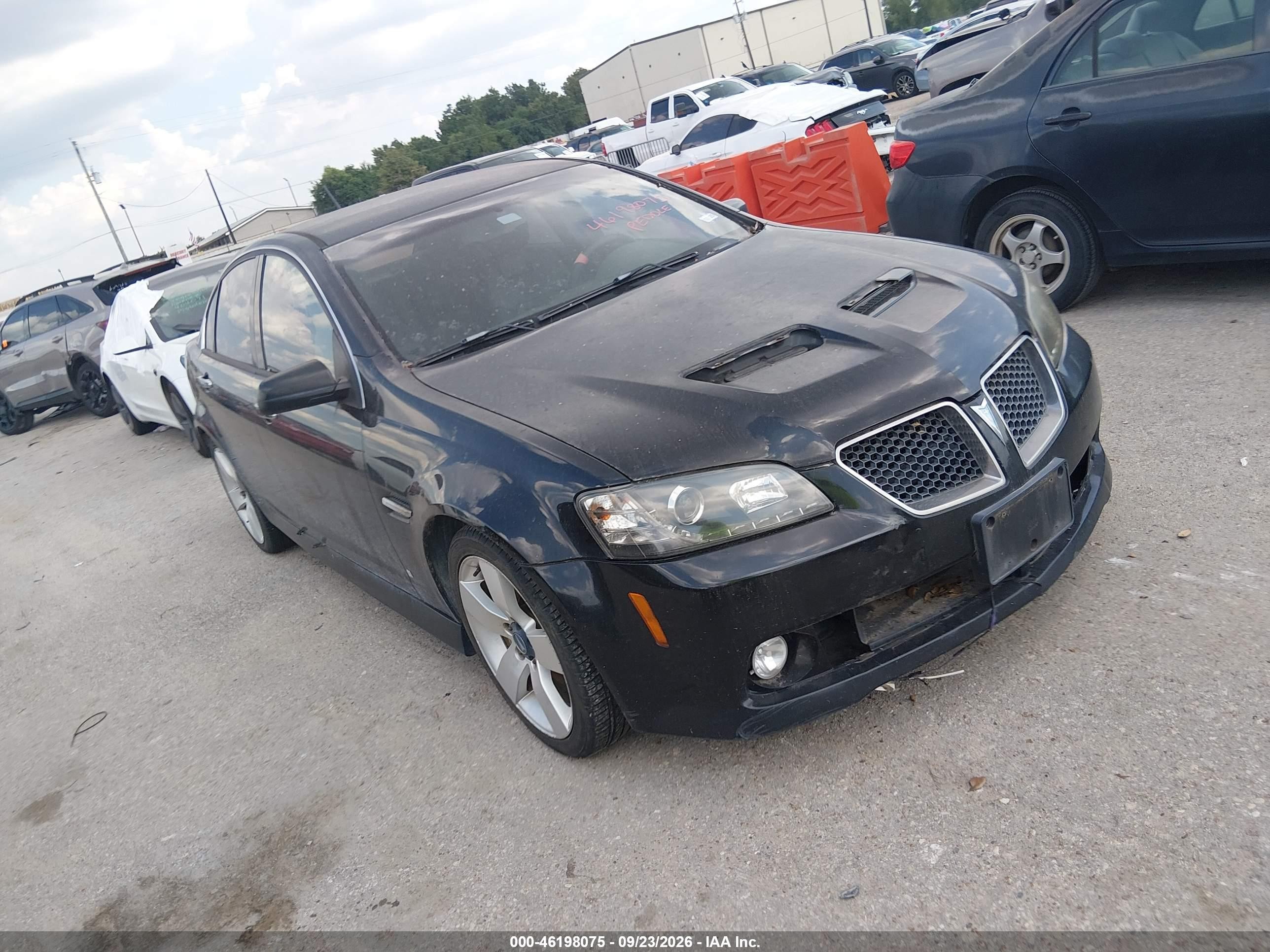 2009 Pontiac G8 VIN 6G2EC57Y29L205649 IAAI salvage auction — Normal Wear, Original (Texas), sold $5,175 on 2026-09-30 (photo 1)