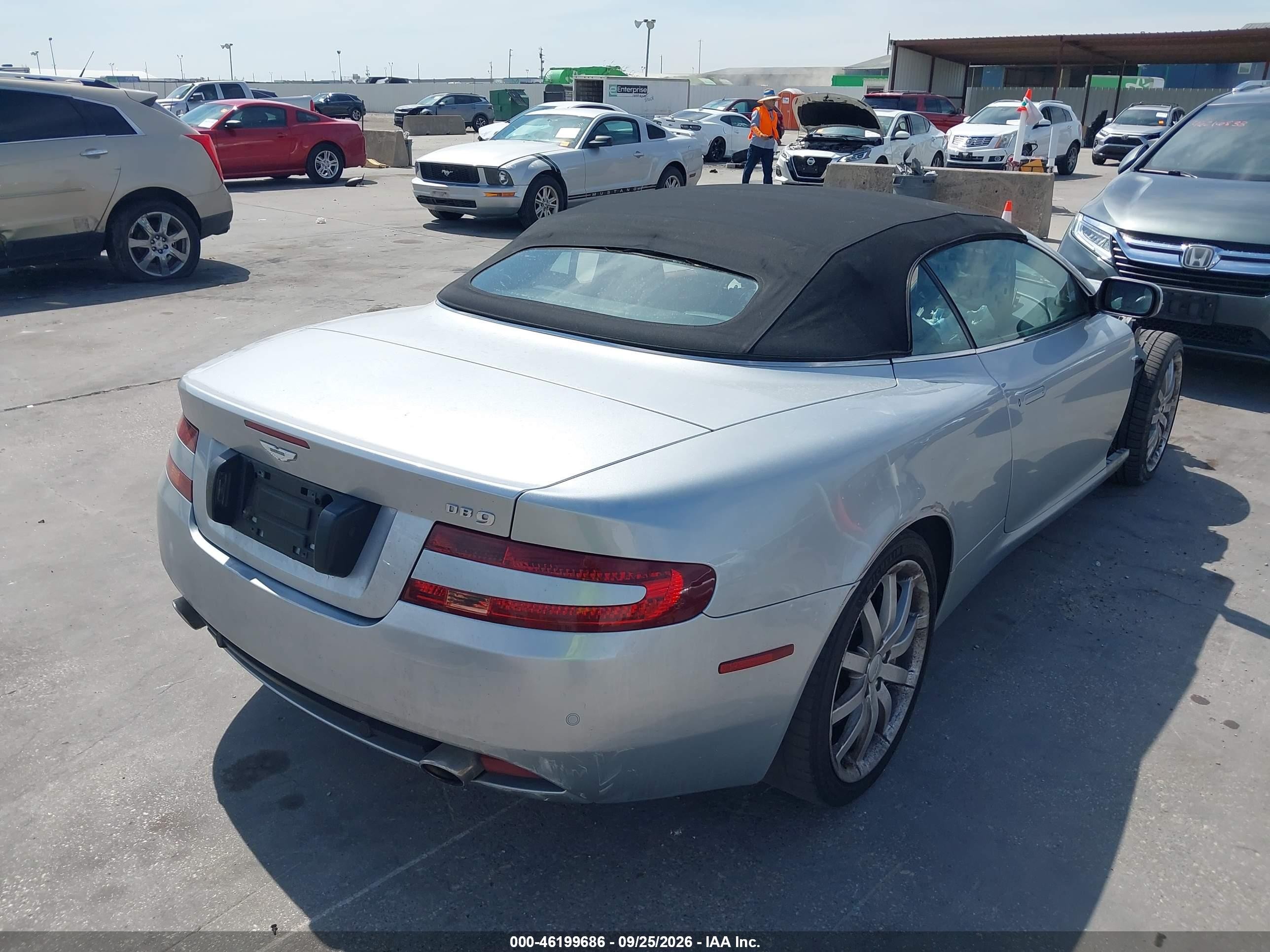2006 Aston martin Db9 VIN SCFAD02AX6GB05292 IAAI salvage auction — Front End, Salvage (Texas), sold $9,200 on 2026-10-20 (photo 4)