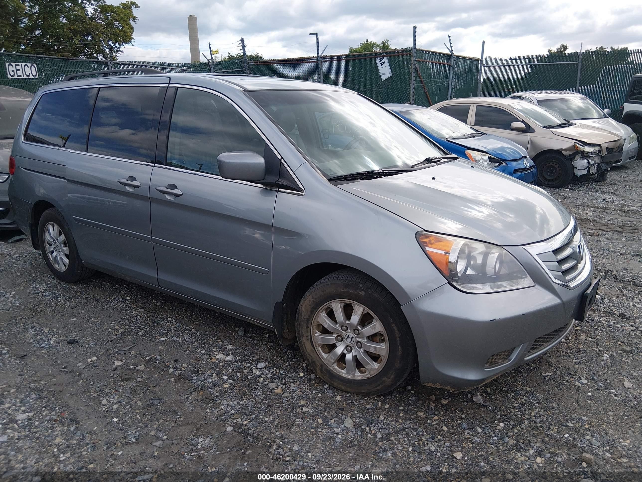 2009 Honda Odyssey VIN 5FNRL38669B039697 IAAI salvage auction — Unknown, Clear (Pennsylvania), sold $775 on 2026-10-08 (photo 1)