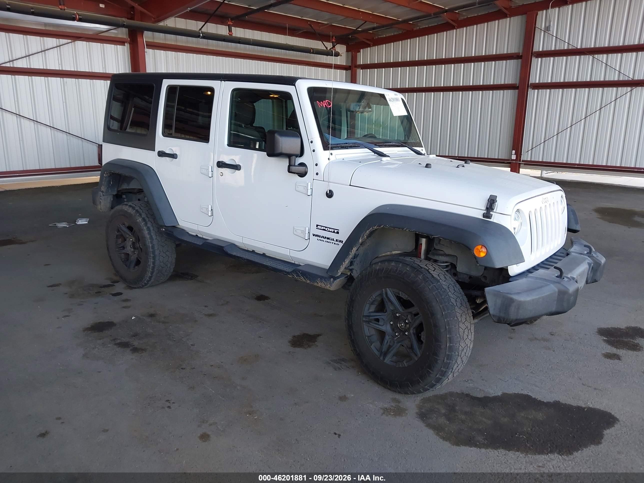 2017 Jeep Wrangler Unlimited VIN 1C4BJWDG9HL678093 — IAAI salvage auction photo