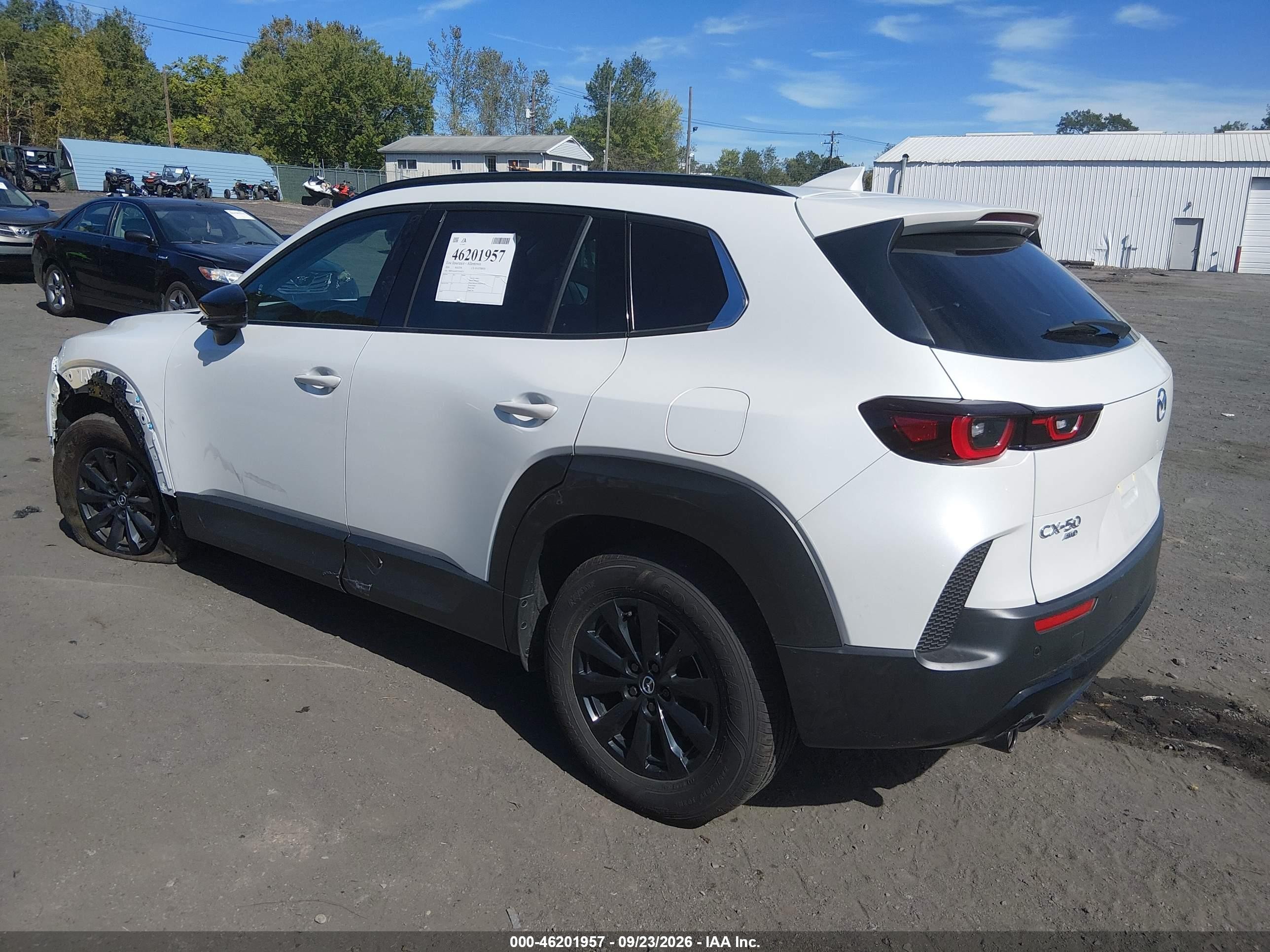 2026 Mazda Cx-50 VIN 7MMVAADW3TN160131 IAAI salvage auction — All Over, Salvage (Pennsylvania), sold $12,400 on 2026-10-19 (photo 3)