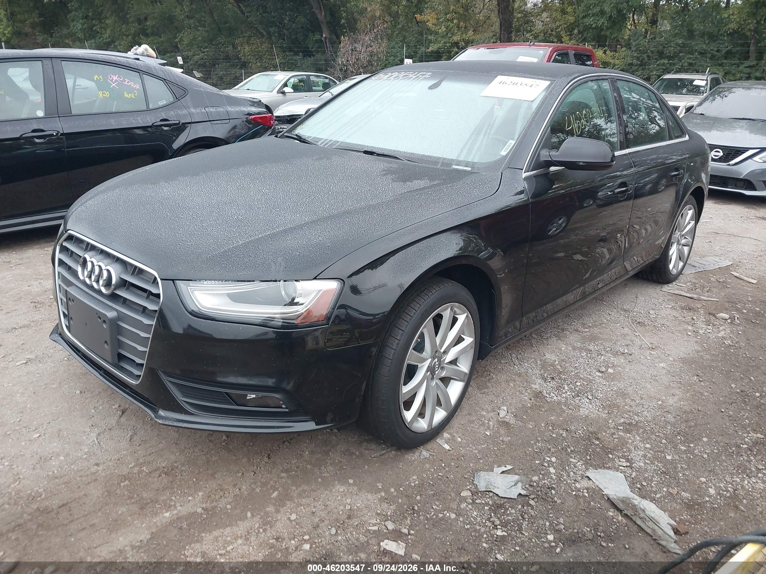 2013 Audi A4 VIN WAUEFAFL5DN031942 IAAI salvage auction — Normal Wear, Clear (Indiana), sold $850 on 2026-10-05 (photo 2)