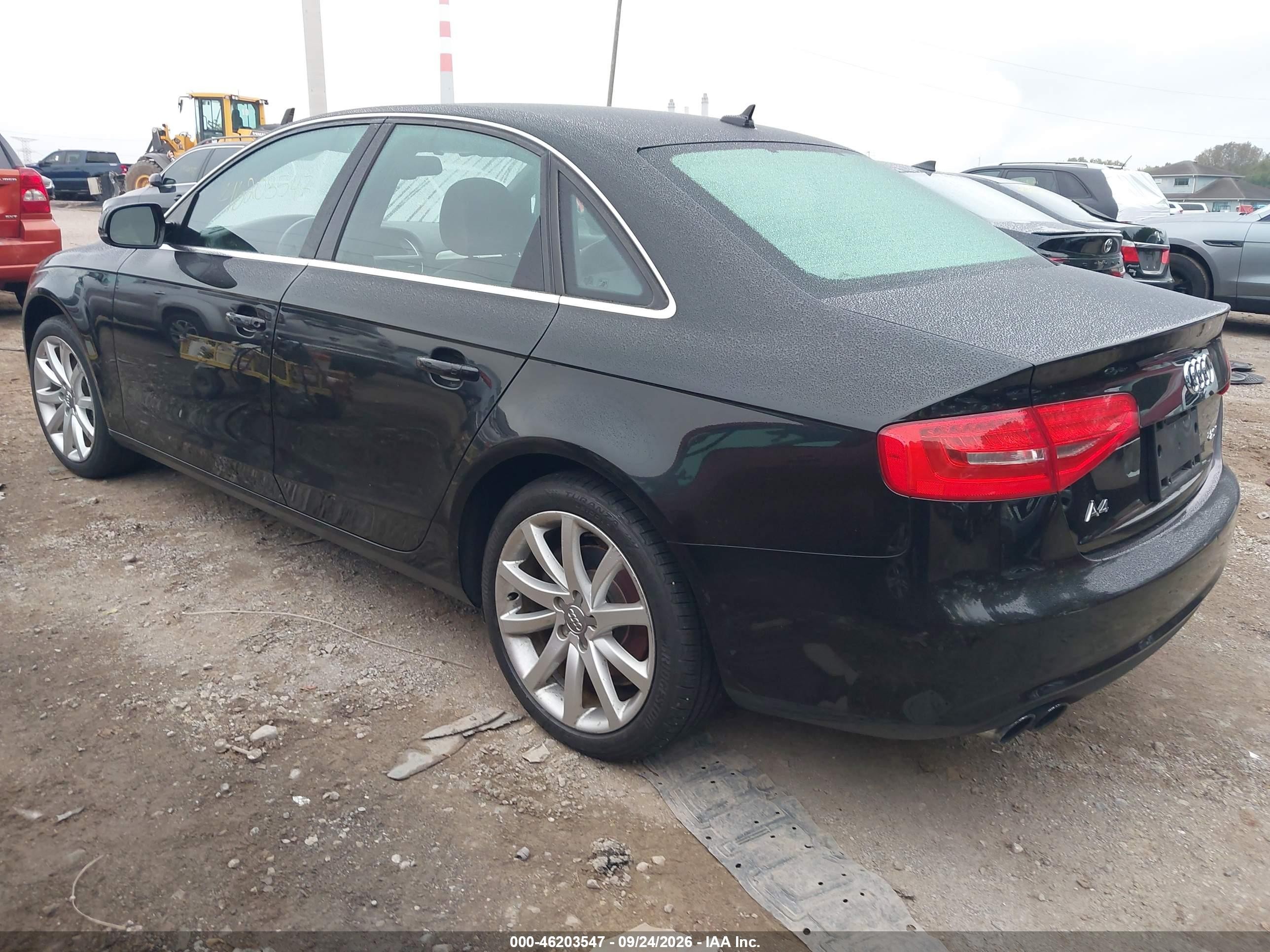2013 Audi A4 VIN WAUEFAFL5DN031942 IAAI salvage auction — Normal Wear, Clear (Indiana), sold $850 on 2026-10-05 (photo 3)