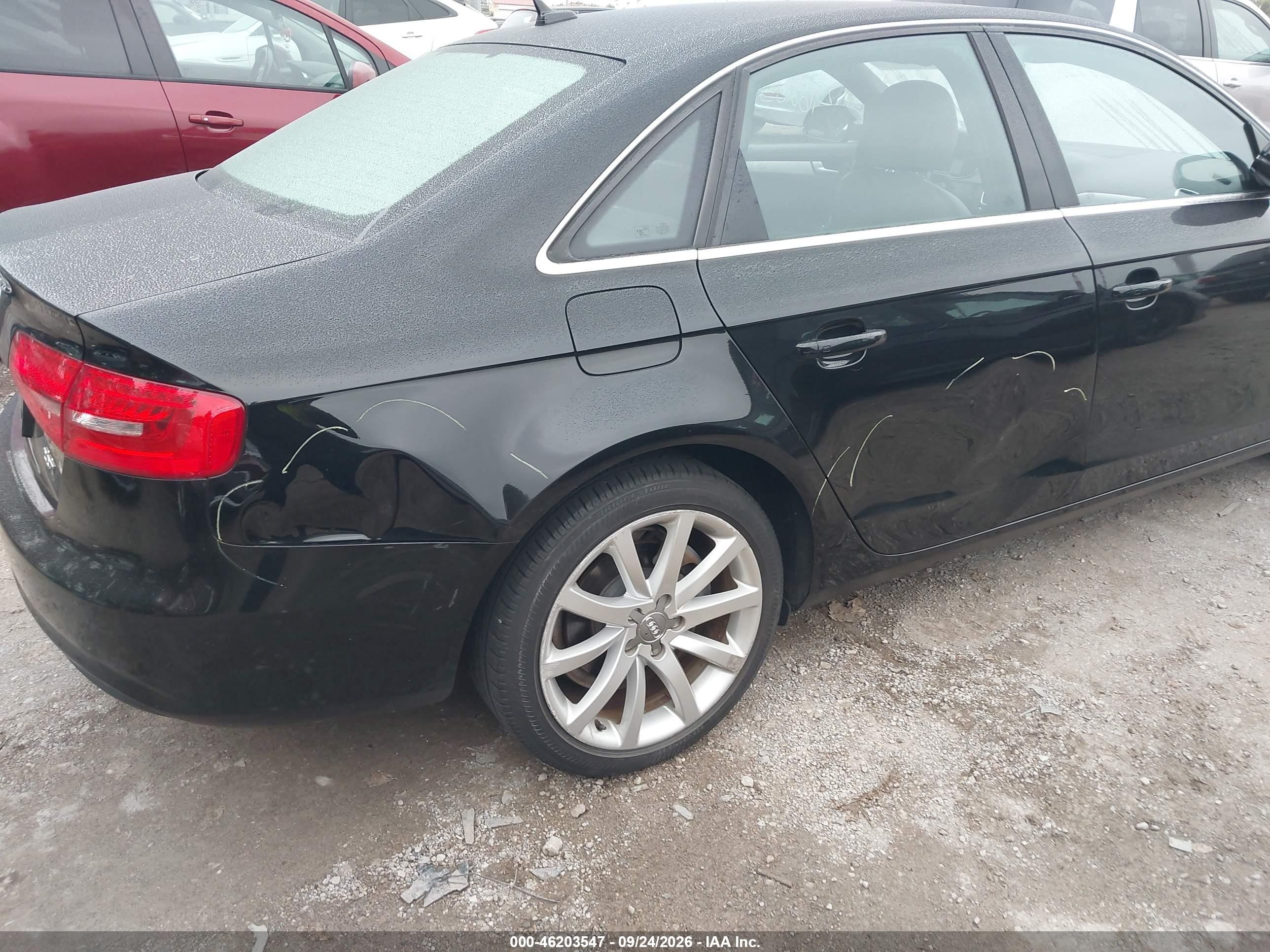 2013 Audi A4 VIN WAUEFAFL5DN031942 IAAI salvage auction — Normal Wear, Clear (Indiana), sold $850 on 2026-10-05 (photo 6)