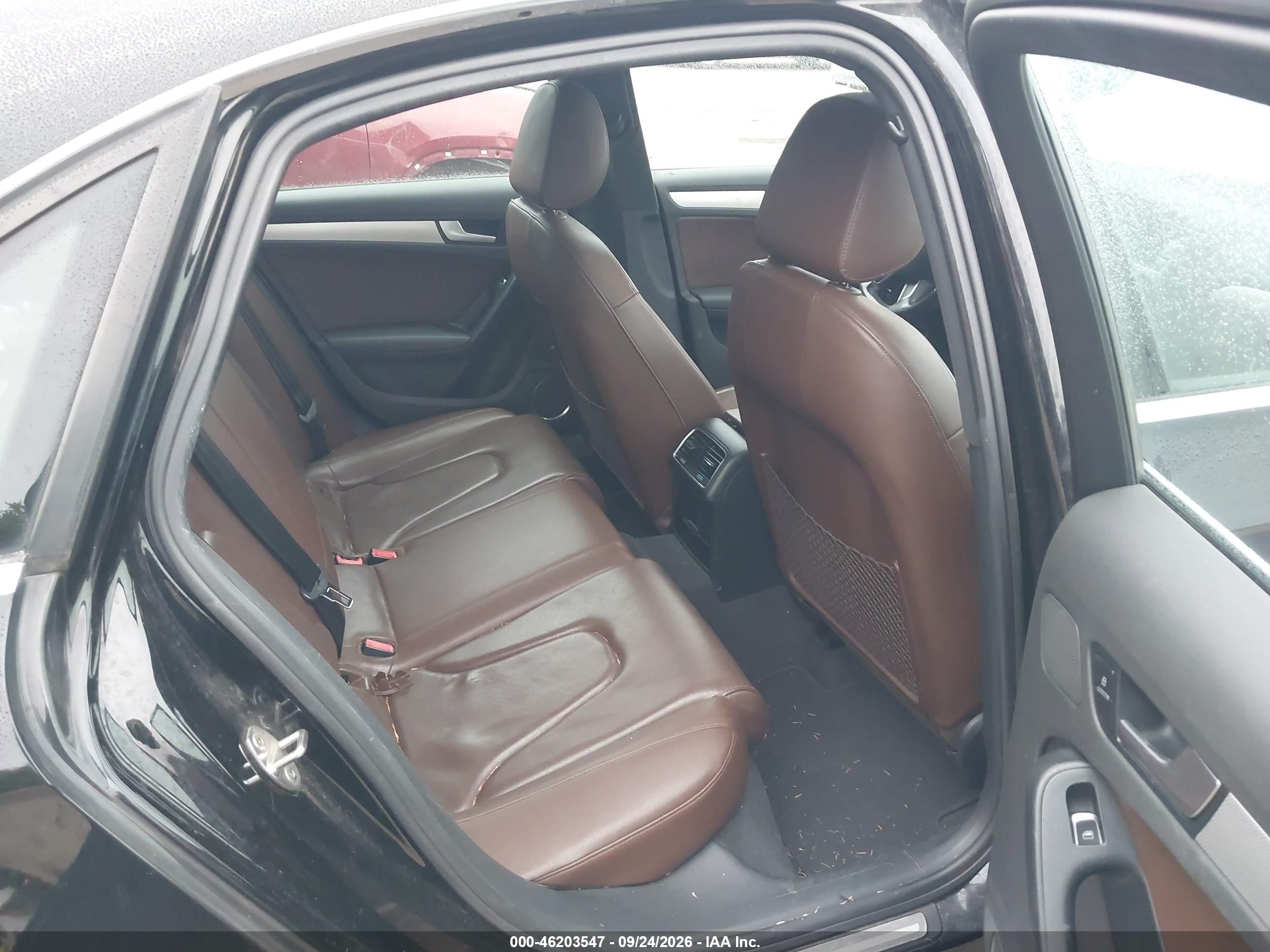 2013 Audi A4 VIN WAUEFAFL5DN031942 IAAI salvage auction — Normal Wear, Clear (Indiana), sold $850 on 2026-10-05 (photo 8)